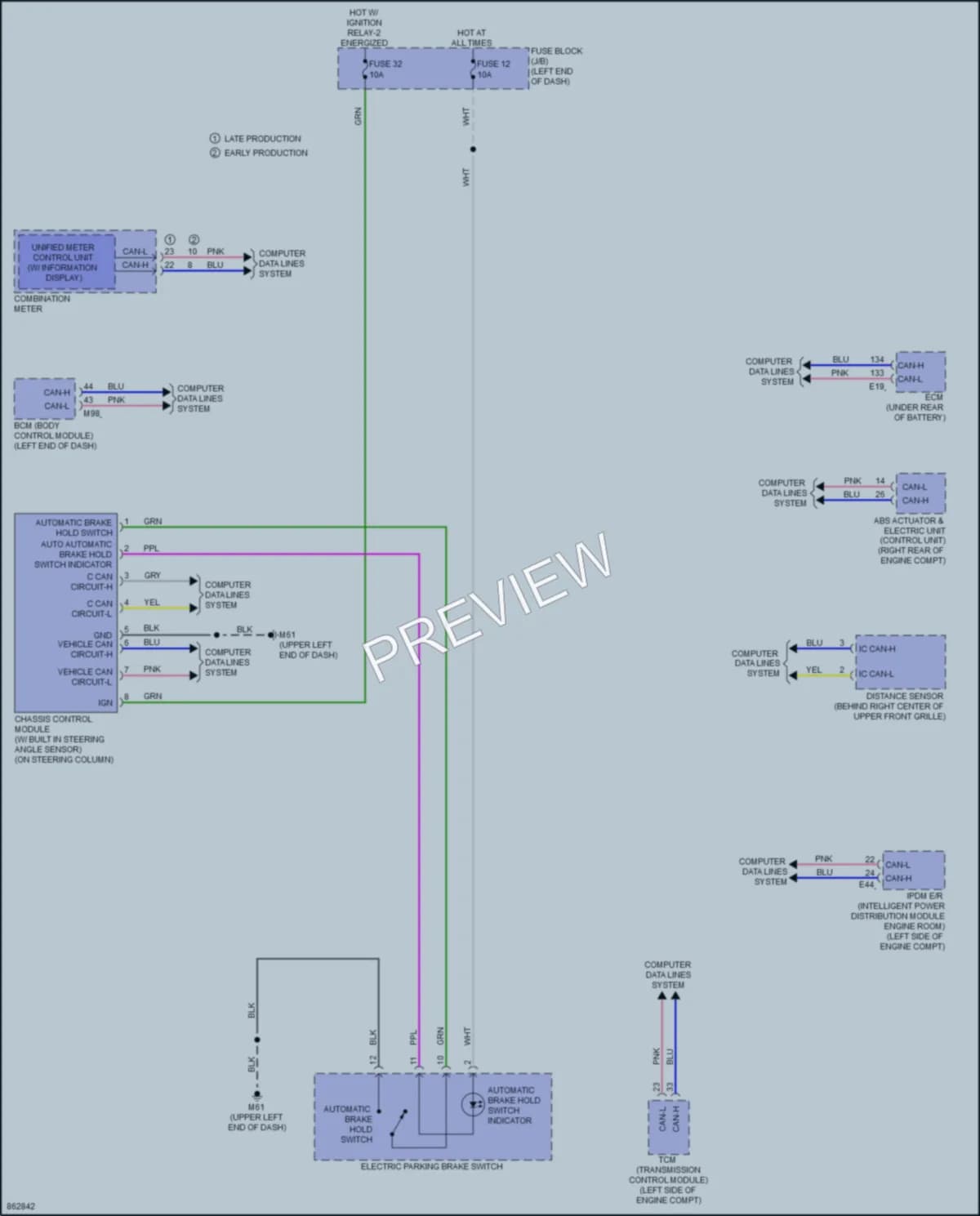2024 Nissan Kicks Electronic Suspension wiring diagram preview