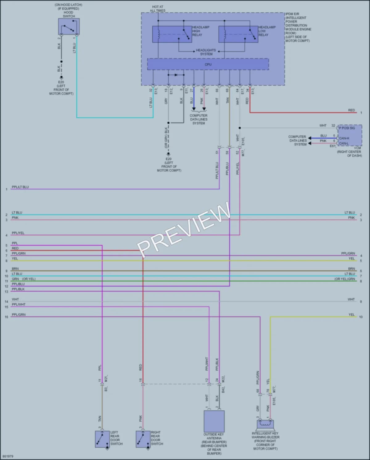 2024 Nissan LEAF Anti Theft wiring diagram preview