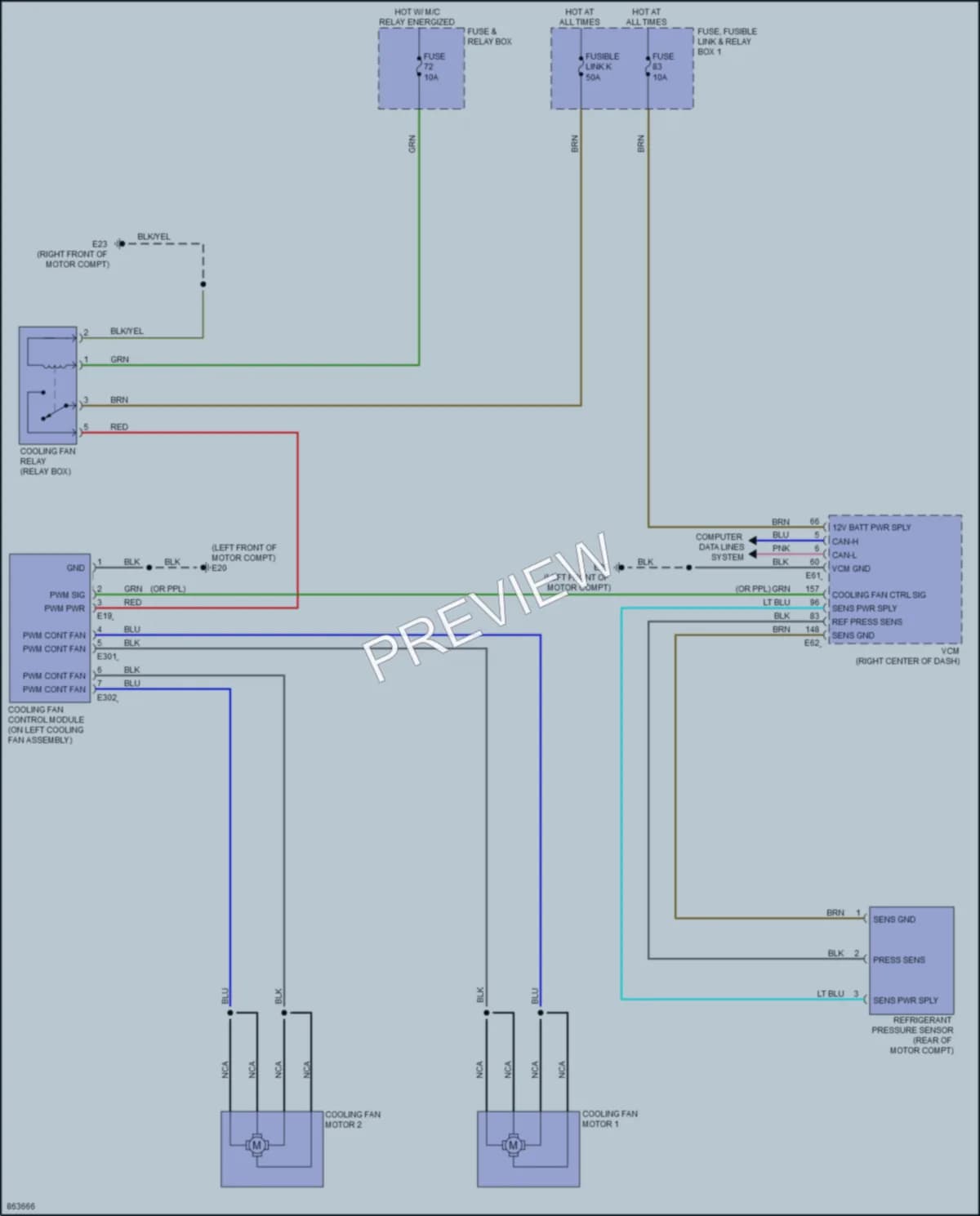 2024 Nissan LEAF Cooling Fan wiring diagram preview