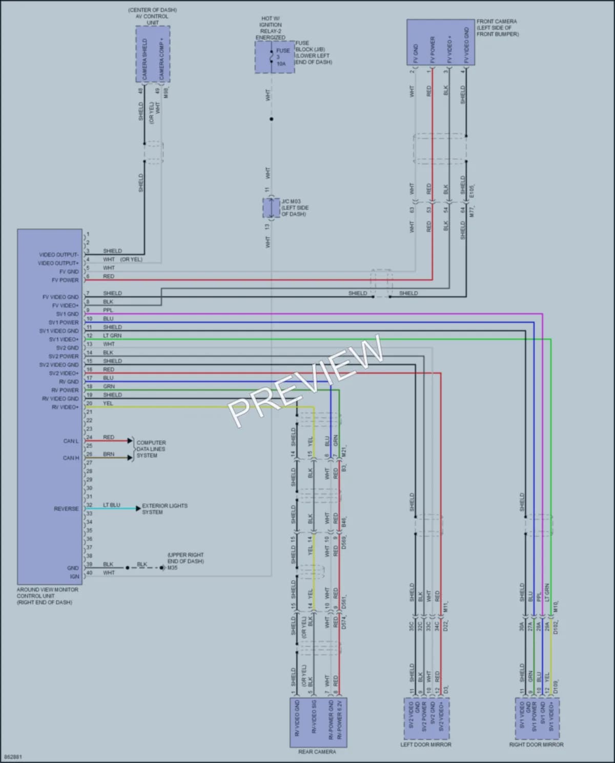 2024 Nissan LEAF Navigation wiring diagram preview