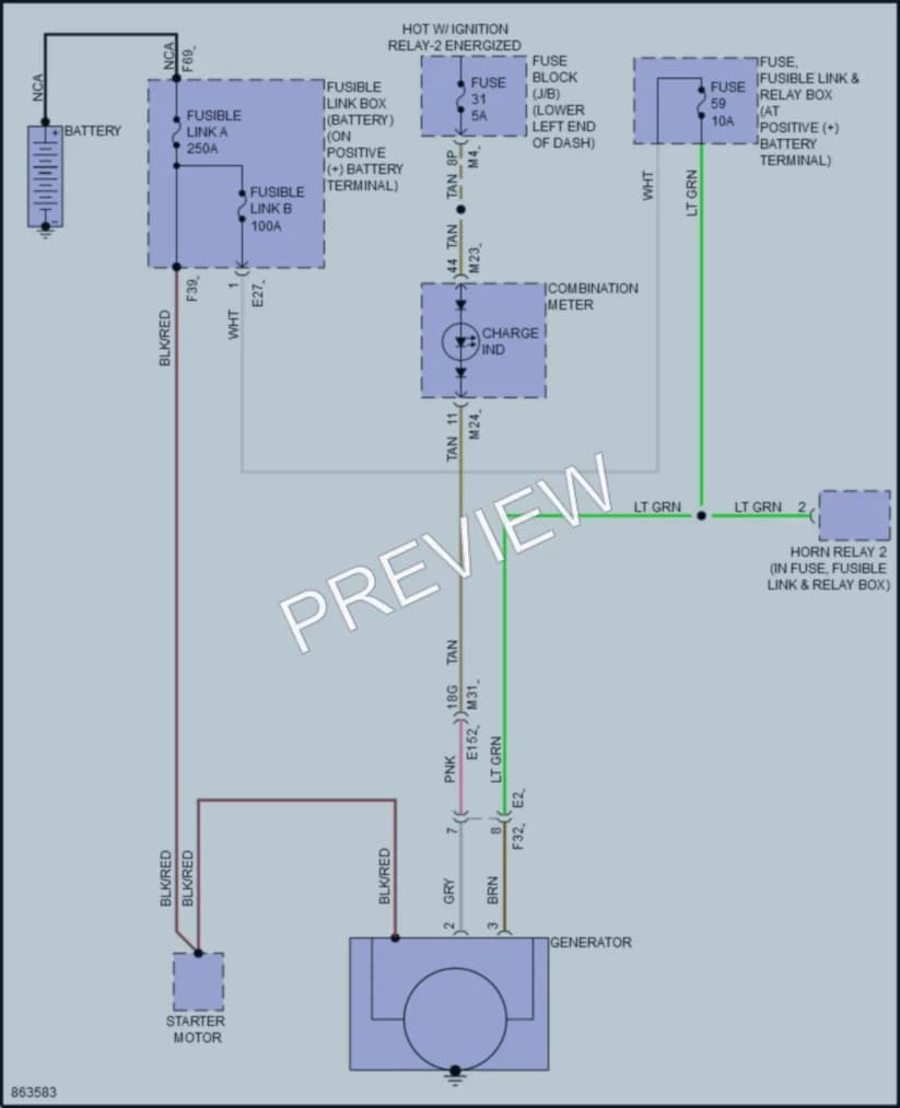2024 Nissan Murano Starting Charging wiring diagram preview