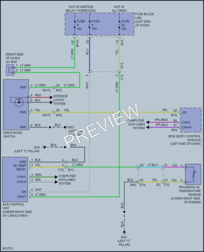 2024 Nissan Pathfinder Transmission wiring diagram preview