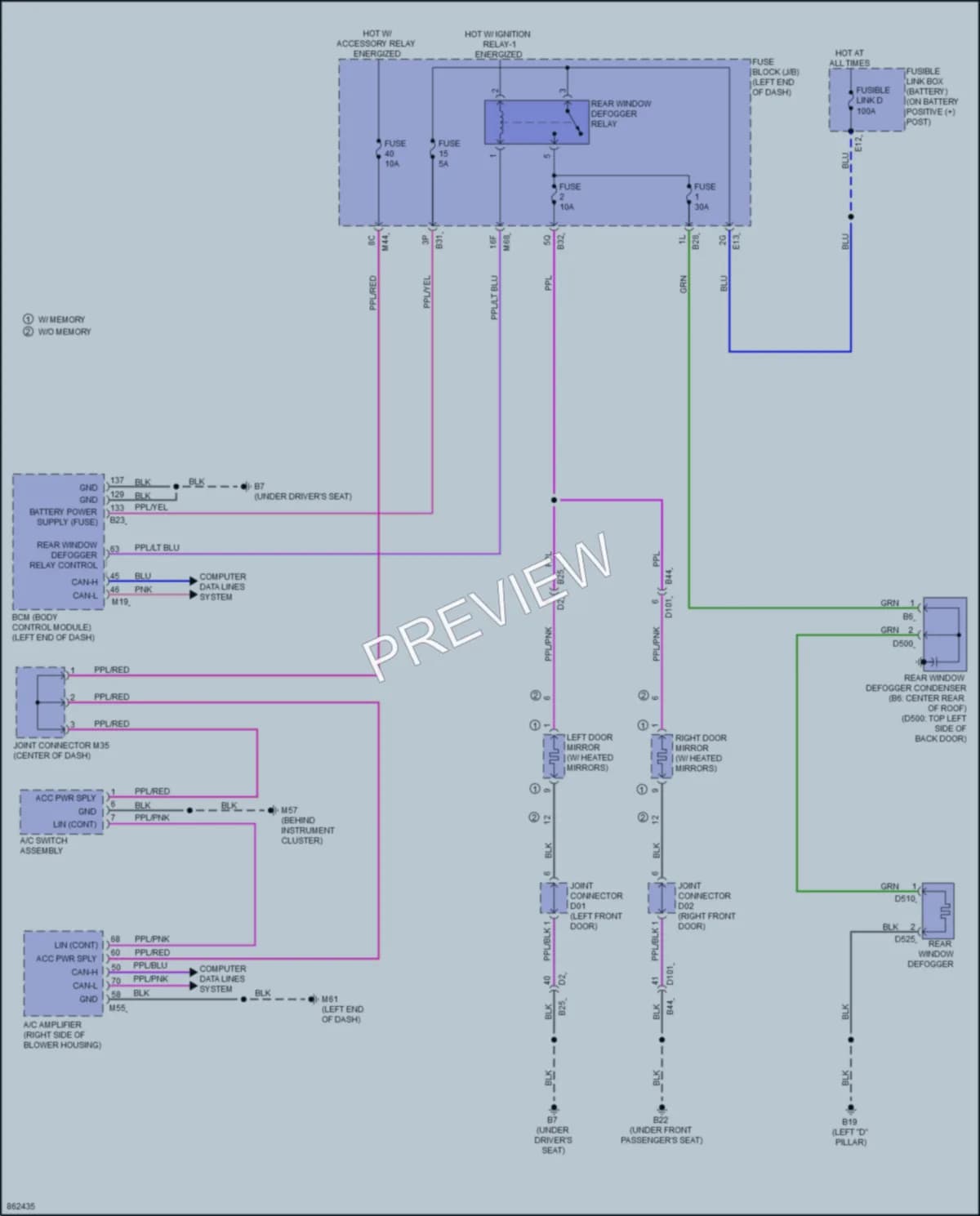 2024 Nissan Rogue Defoggers wiring diagram preview