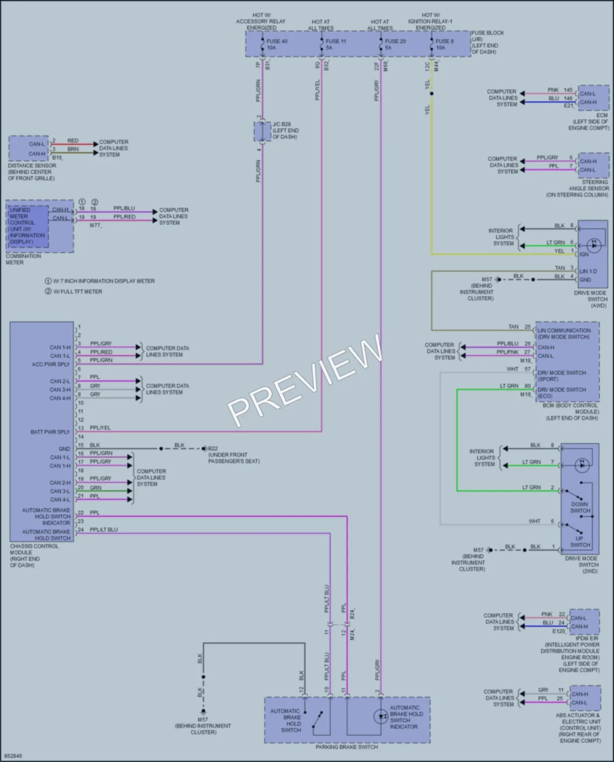 2024 Nissan Rogue Electronic Suspension wiring diagram preview