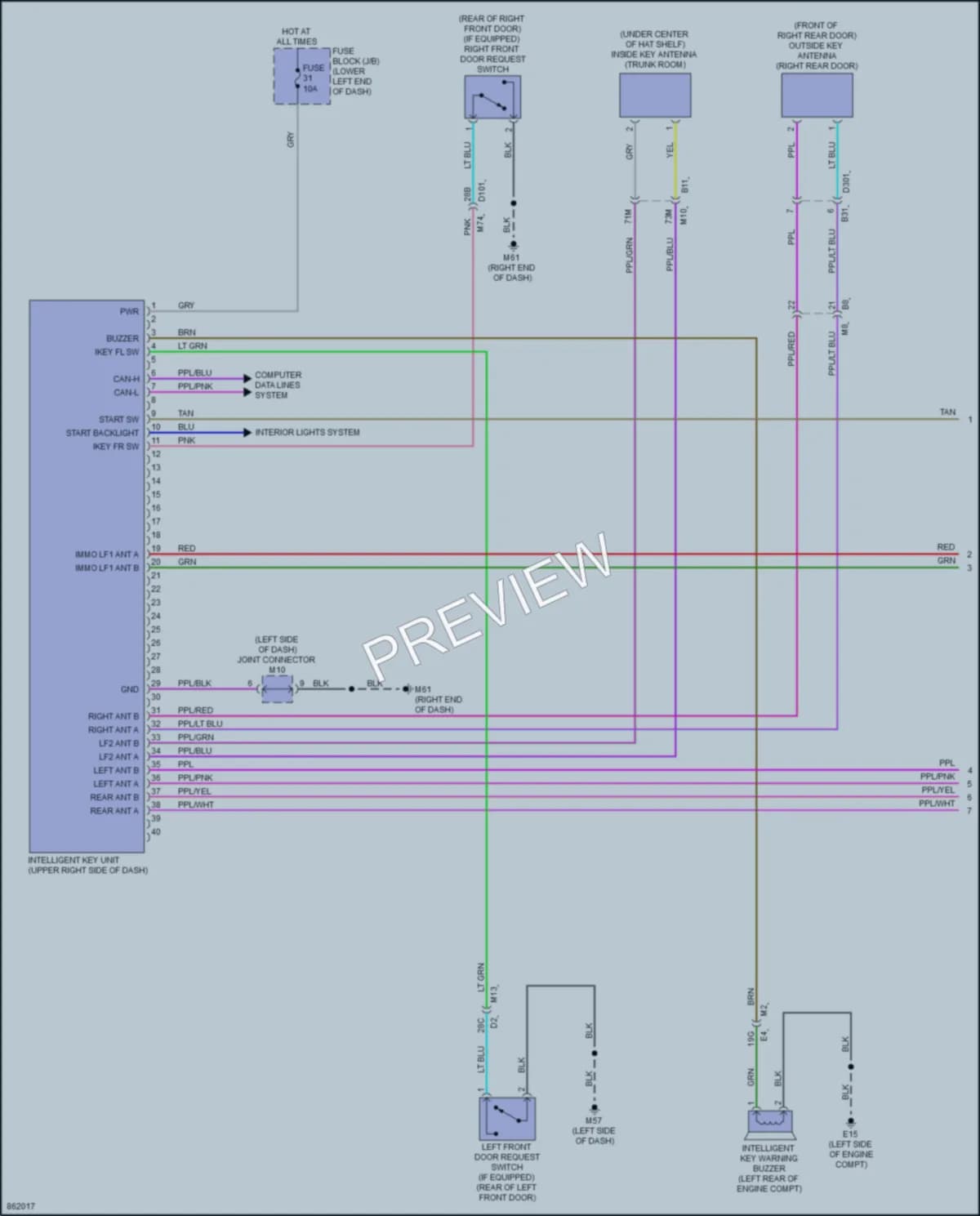 2024 Nissan Sentra Anti Theft wiring diagram preview