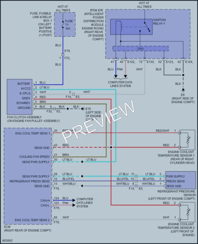 2024 Nissan Titan Cooling Fan wiring diagram preview