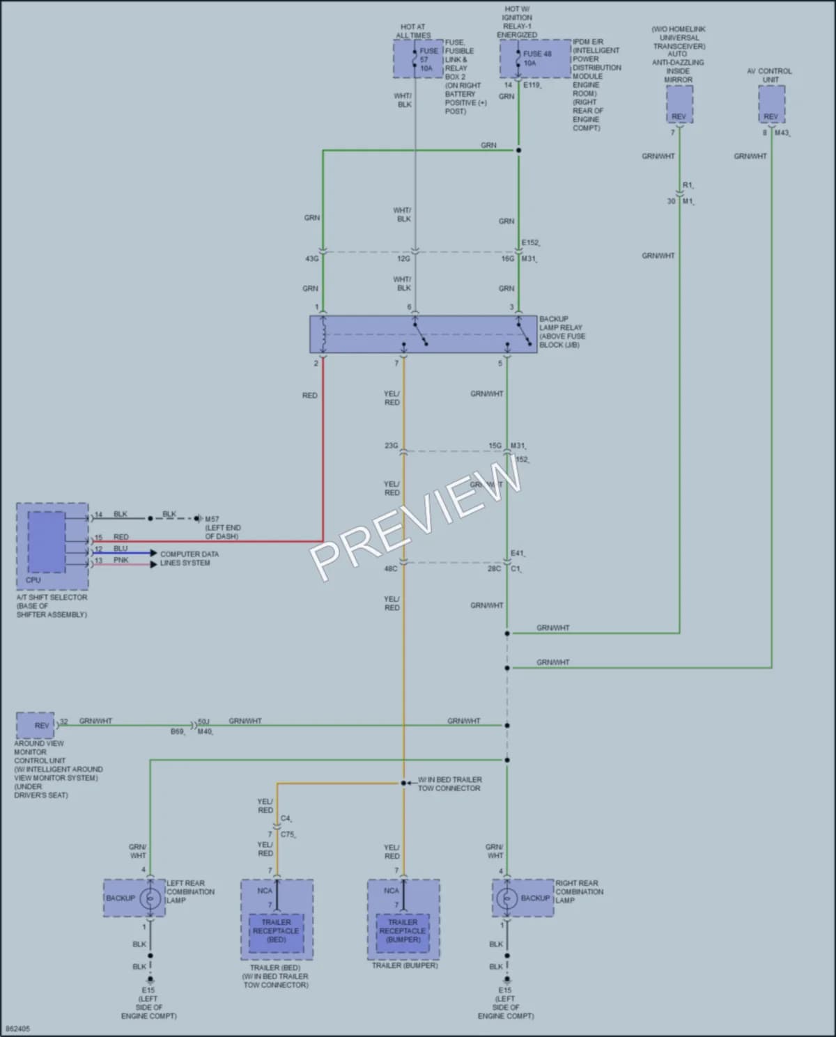 2024 Nissan Titan Exterior Lights wiring diagram preview