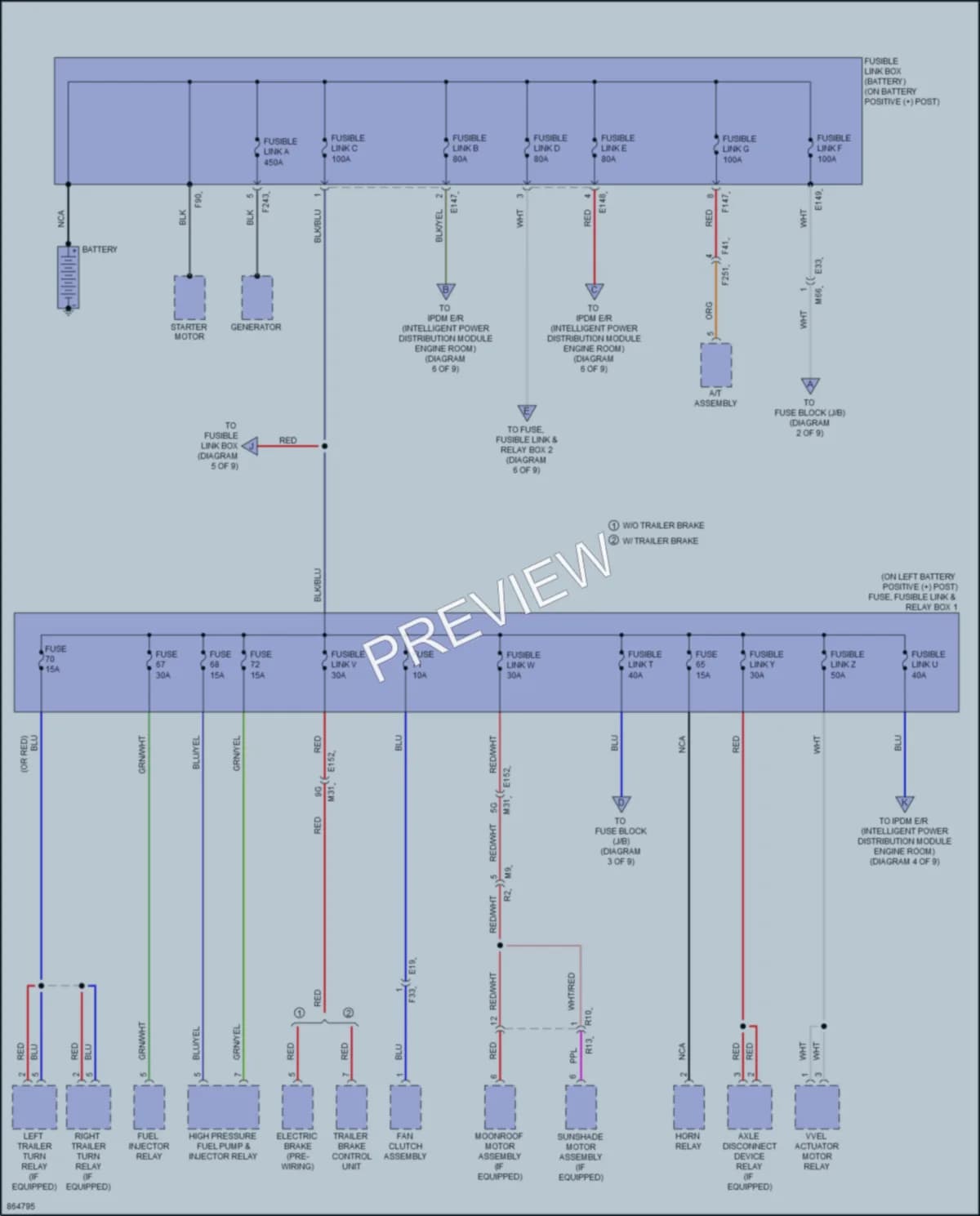 2024 Nissan Titan Power Distribution wiring diagram preview