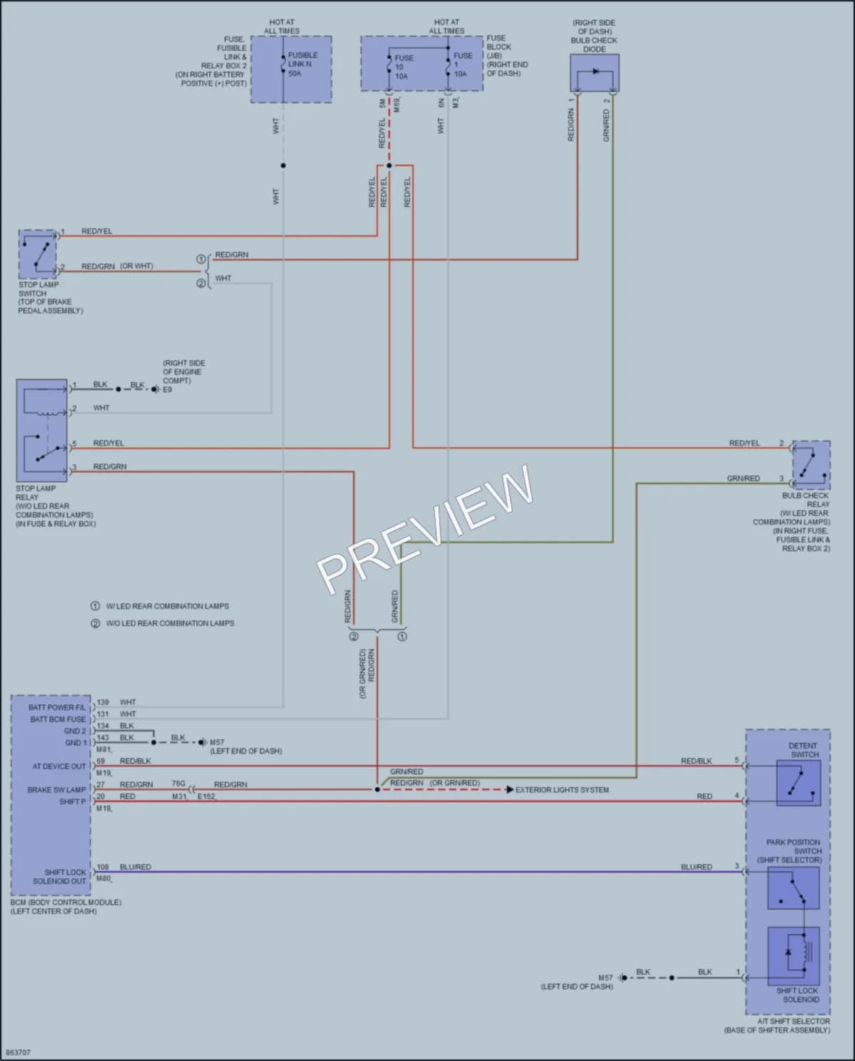 2024 Nissan Titan Shift Interlock wiring diagram preview