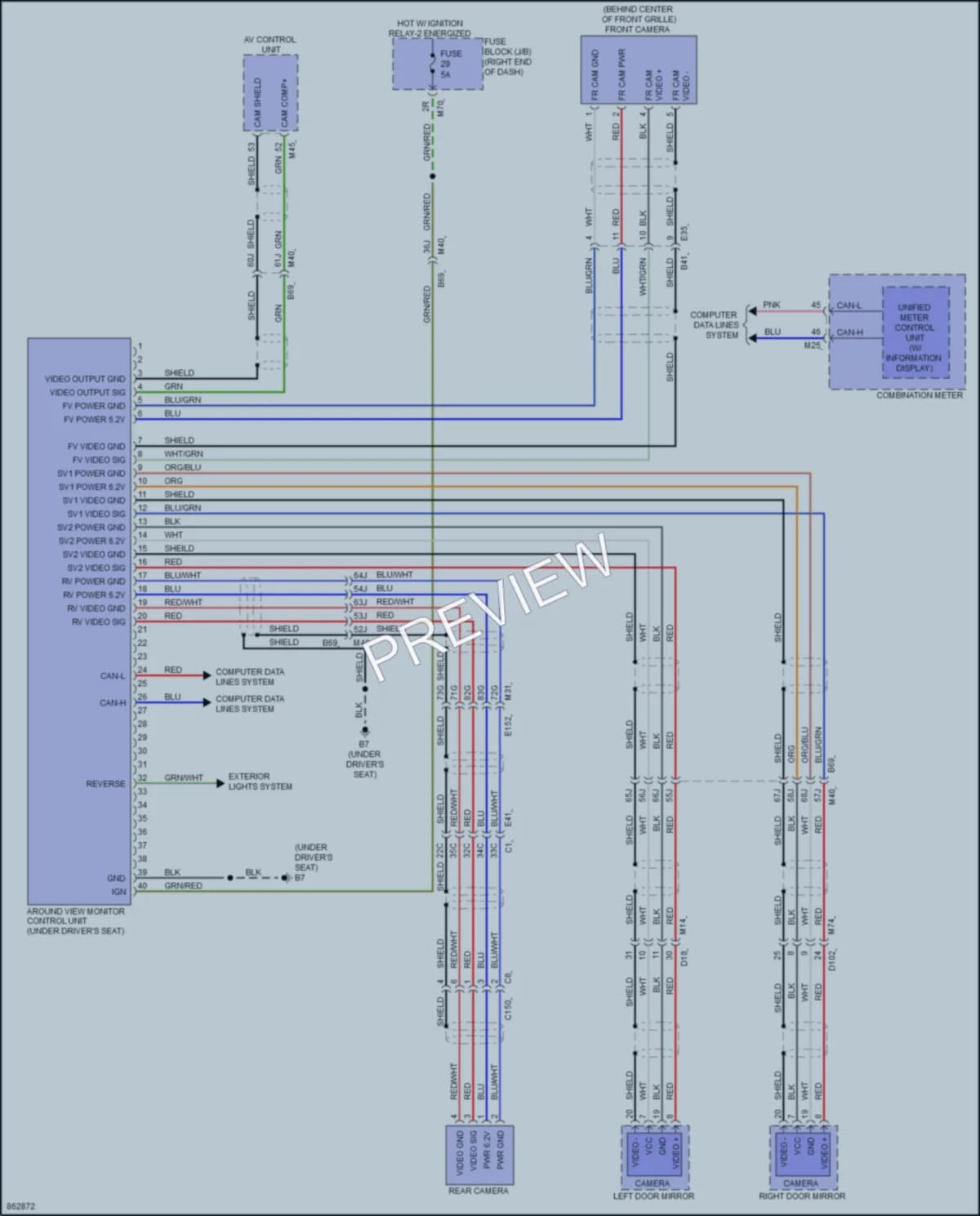 2024 Nissan TitanXD Navigation wiring diagram preview