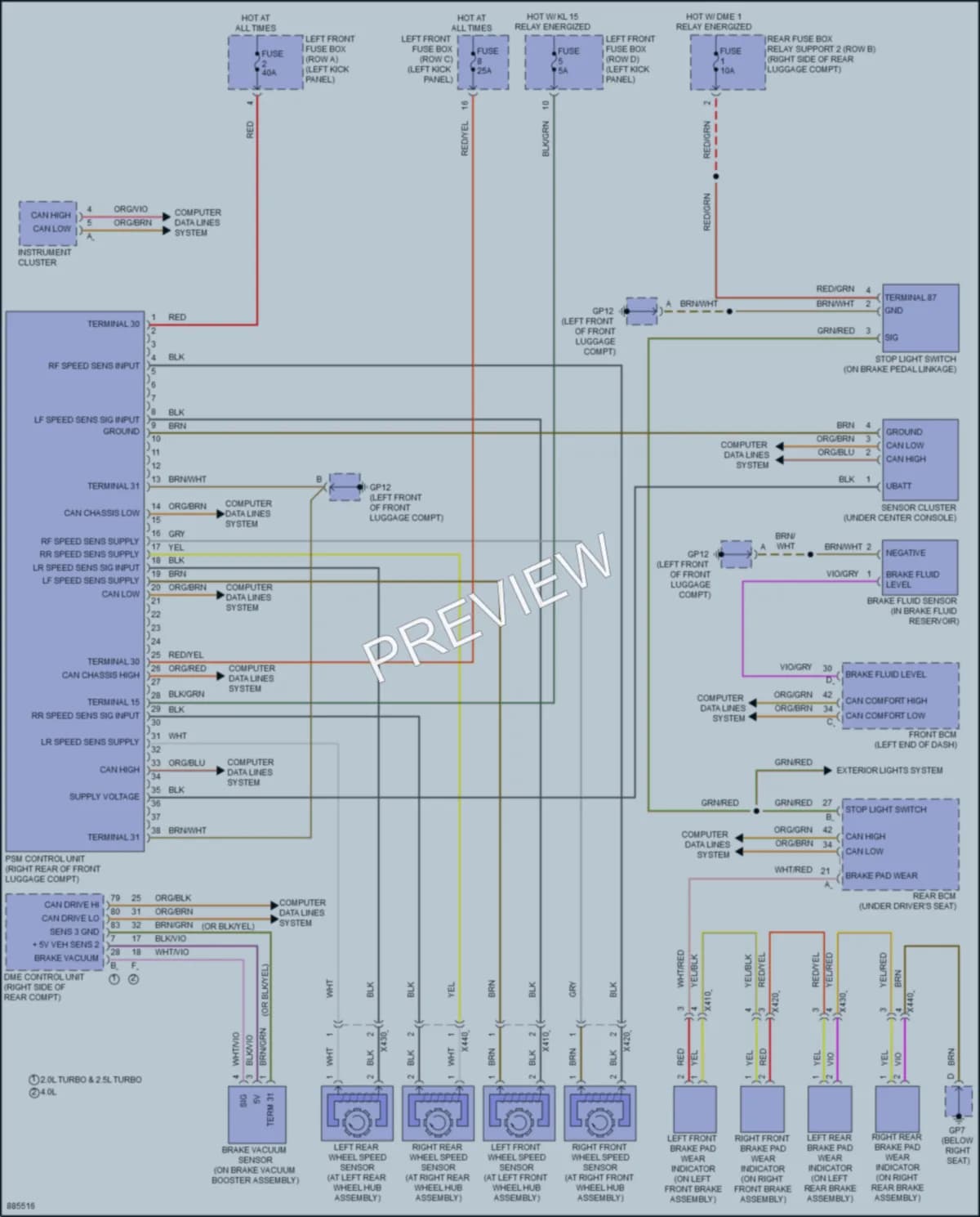 2024 Porsche 718Boxster Anti Lock Brakes Wiring Diagrams protected preview