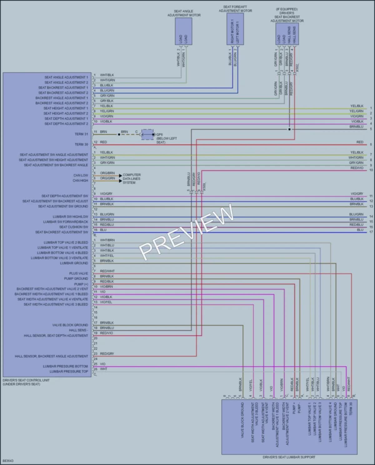 2024 Porsche 718Boxster Memory Systems wiring diagram preview
