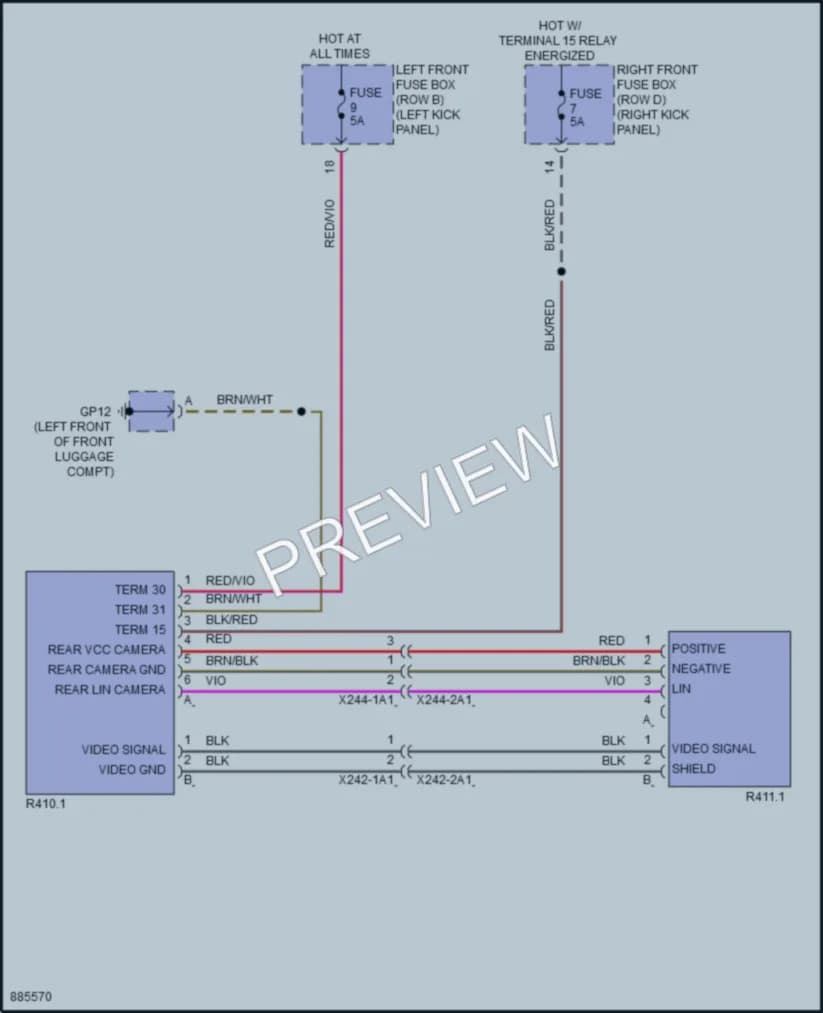 2024 Porsche 718Boxster Navigation wiring diagram preview