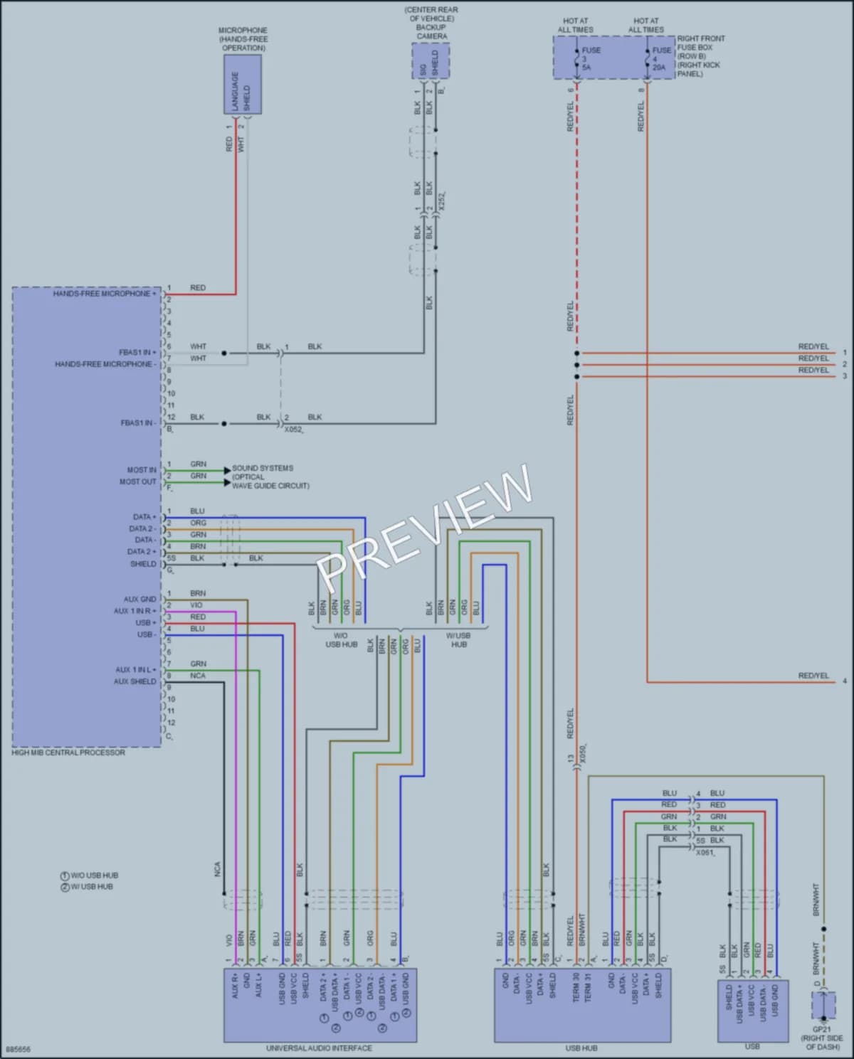 2024 Porsche 718Cayman Radio wiring diagram preview