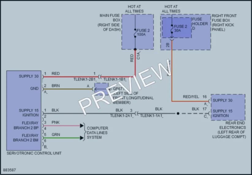 2024 Porsche 911 Electronic Power Steering wiring diagram preview