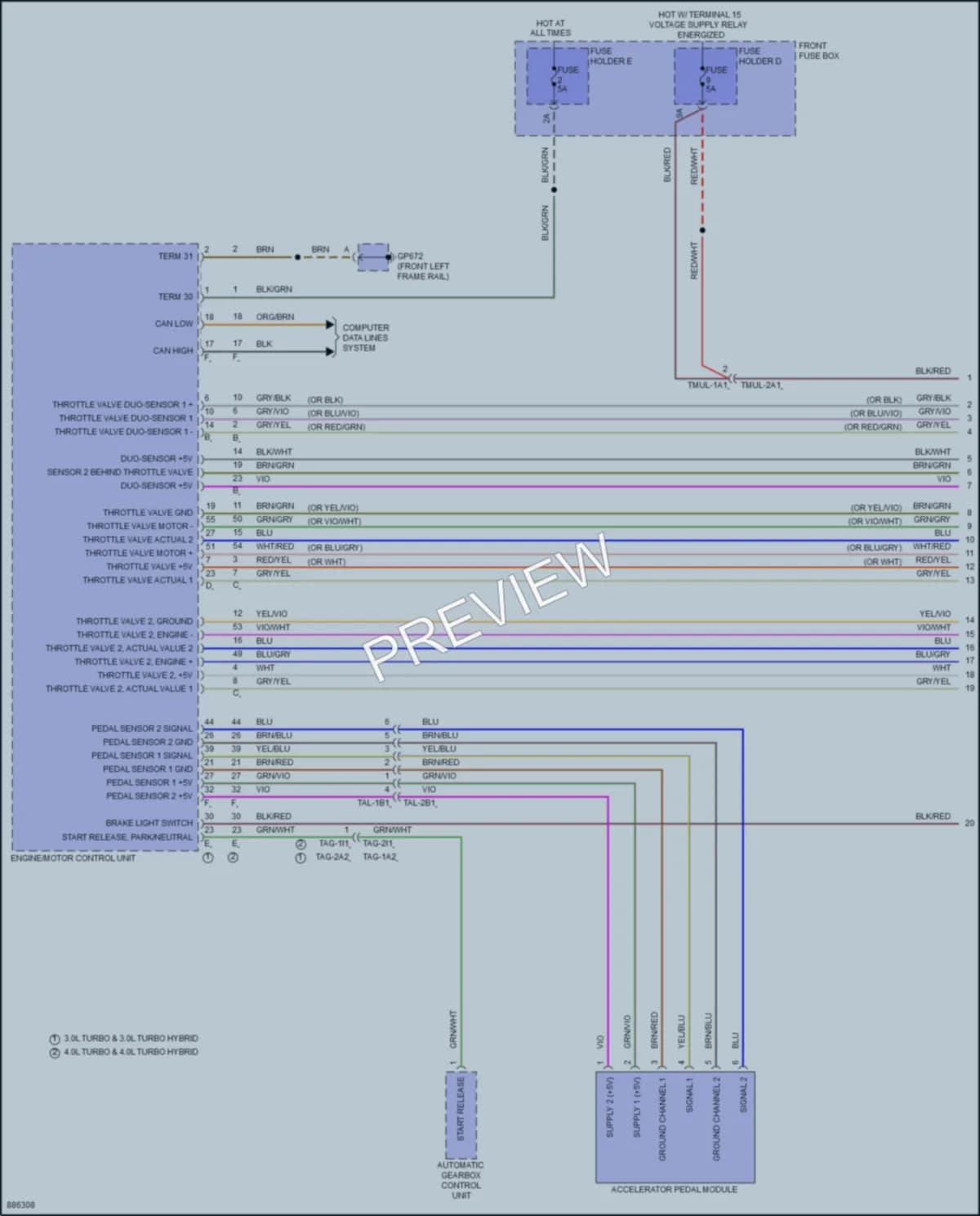 2024 Porsche Cayenne Cruise Control wiring diagram preview