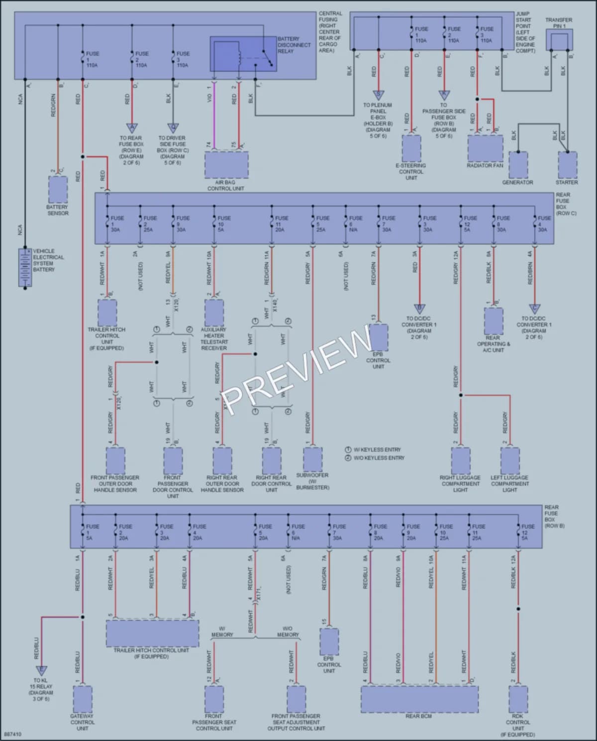 2024 Porsche Macan Power Distribution wiring diagram preview
