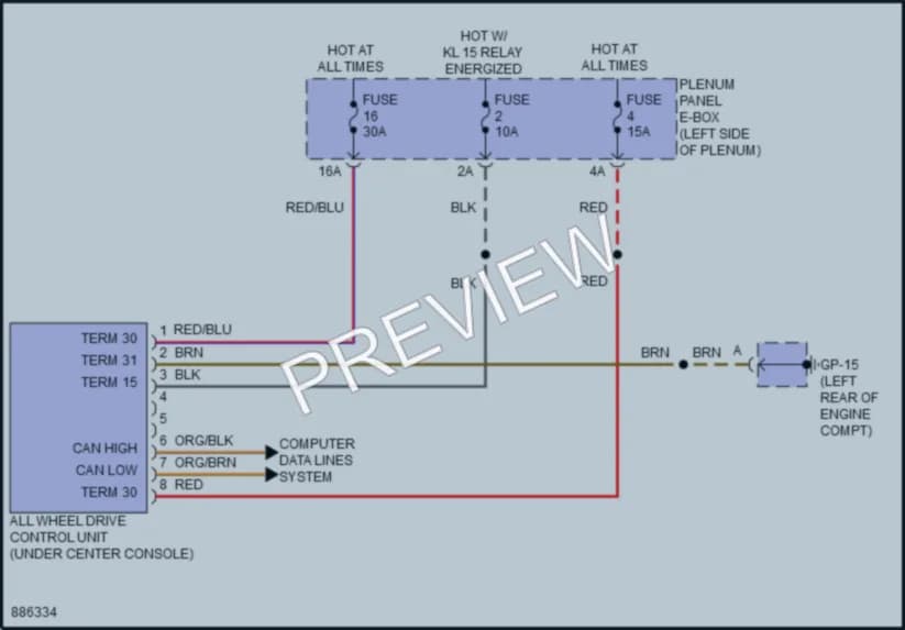 2024 Porsche Macan Transmission wiring diagram preview
