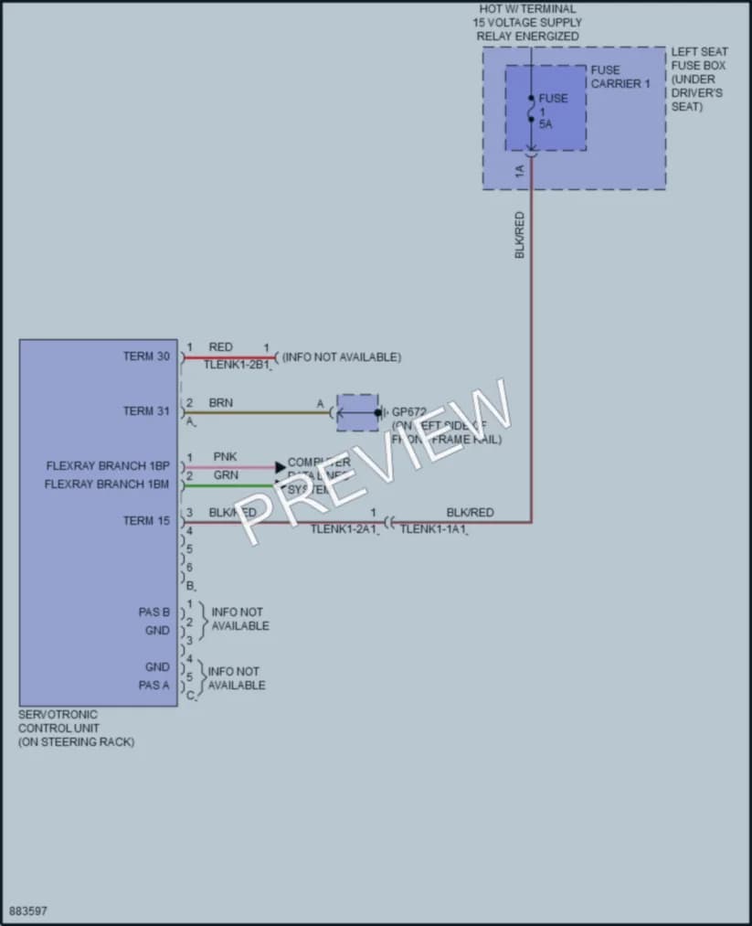 2024 Porsche Panamera Electronic Power Steering wiring diagram preview