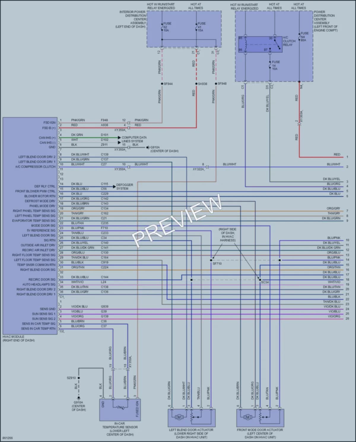 2024 Ram 1500 Air Conditioning Wiring Diagrams protected preview