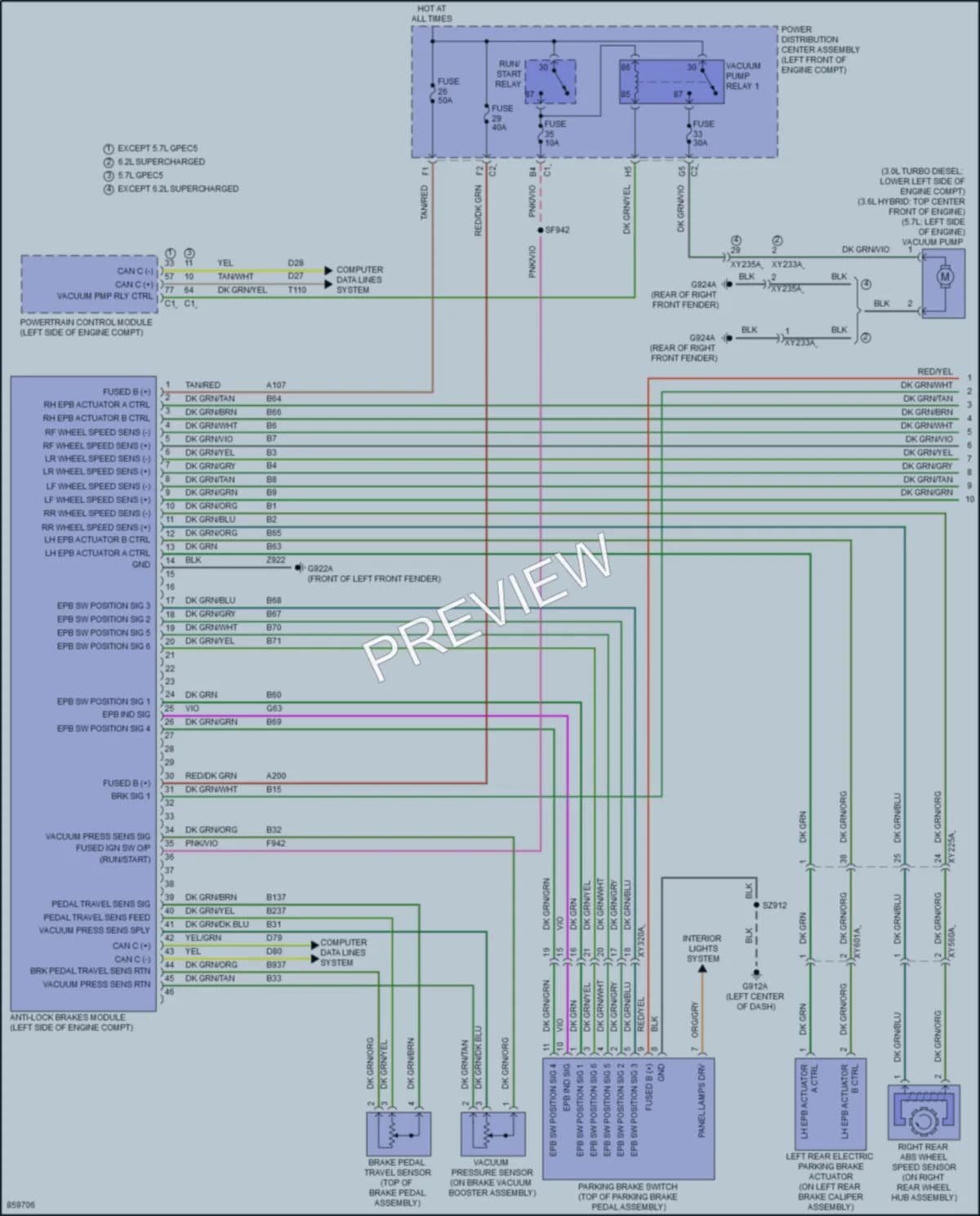2024 Ram 1500 Anti Lock Brakes Wiring Diagrams protected preview
