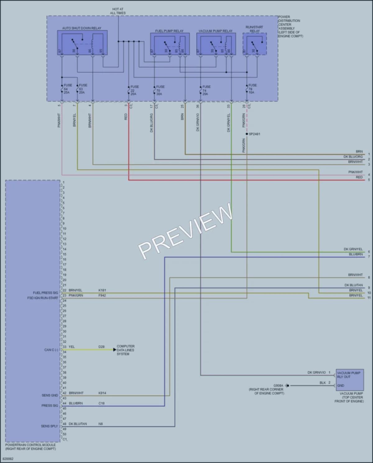 2024 Ram 1500Classic Engine Performance wiring diagram preview