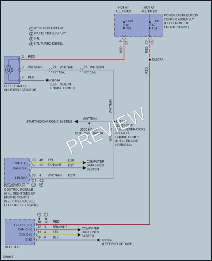 2024 Ram 3500 Active Bodyworks wiring diagram preview