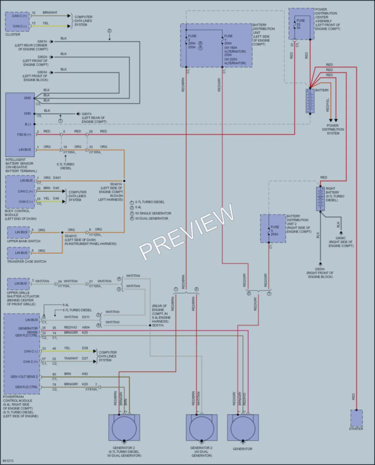 2024 Ram 3500 Starting Charging wiring diagram preview