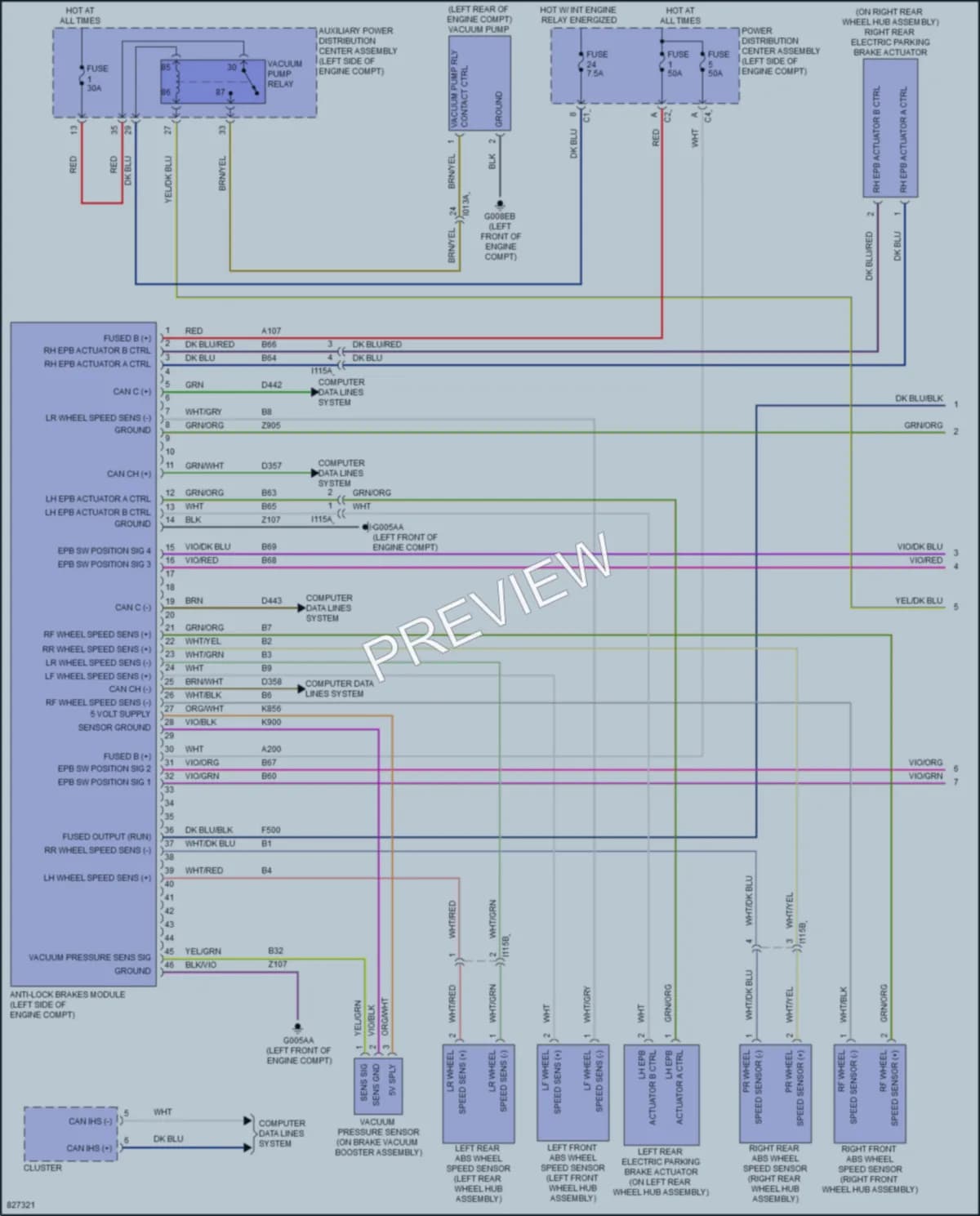 2024 Ram 3500ProMaster Anti Lock Brakes wiring diagram preview