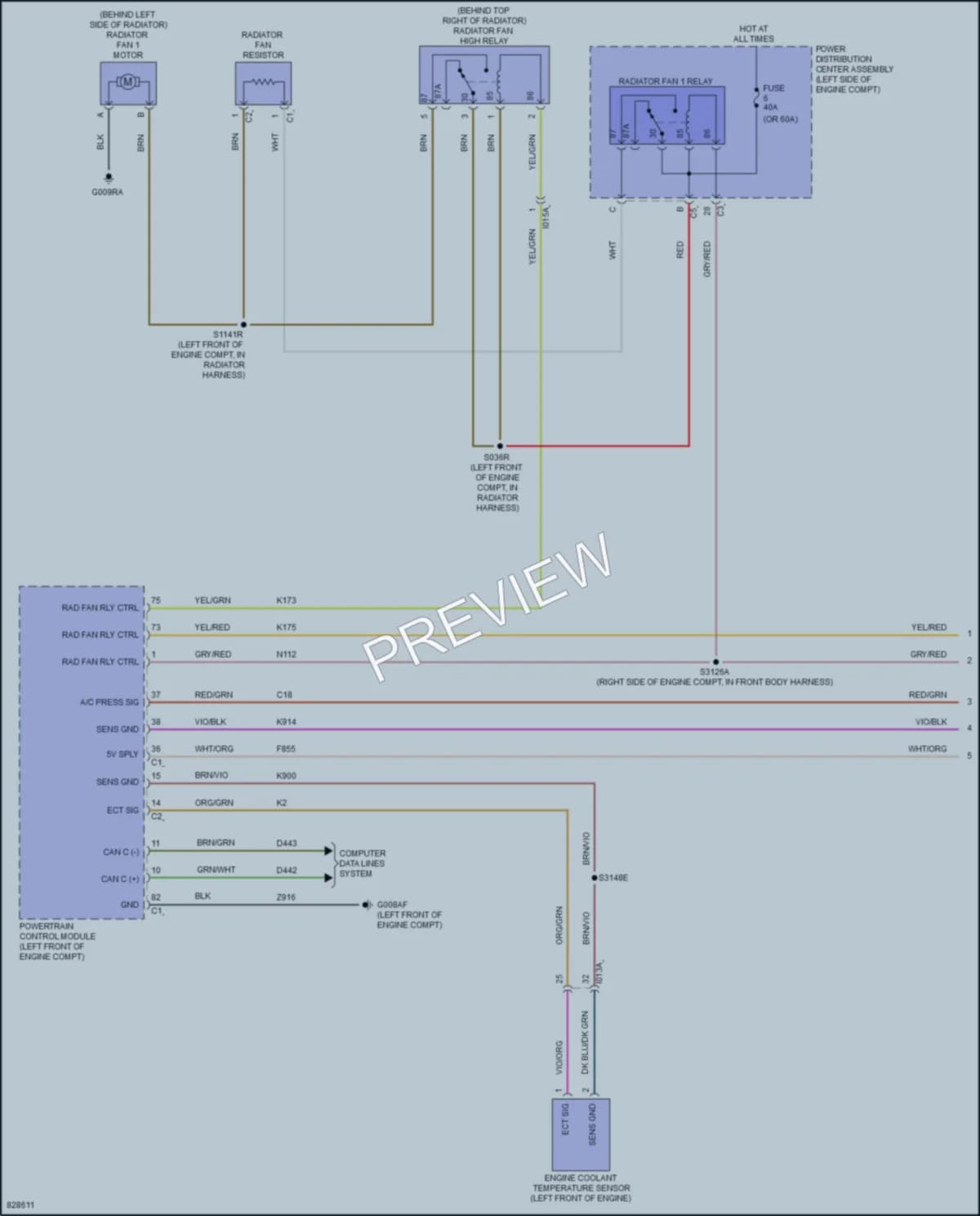 2024 Ram 3500ProMaster Cooling Fan wiring diagram preview