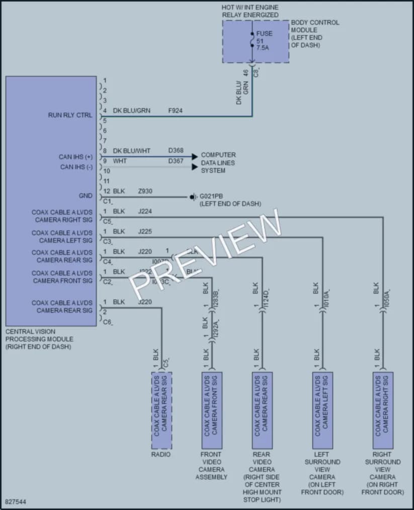 2024 Ram 3500ProMaster Navigation wiring diagram preview