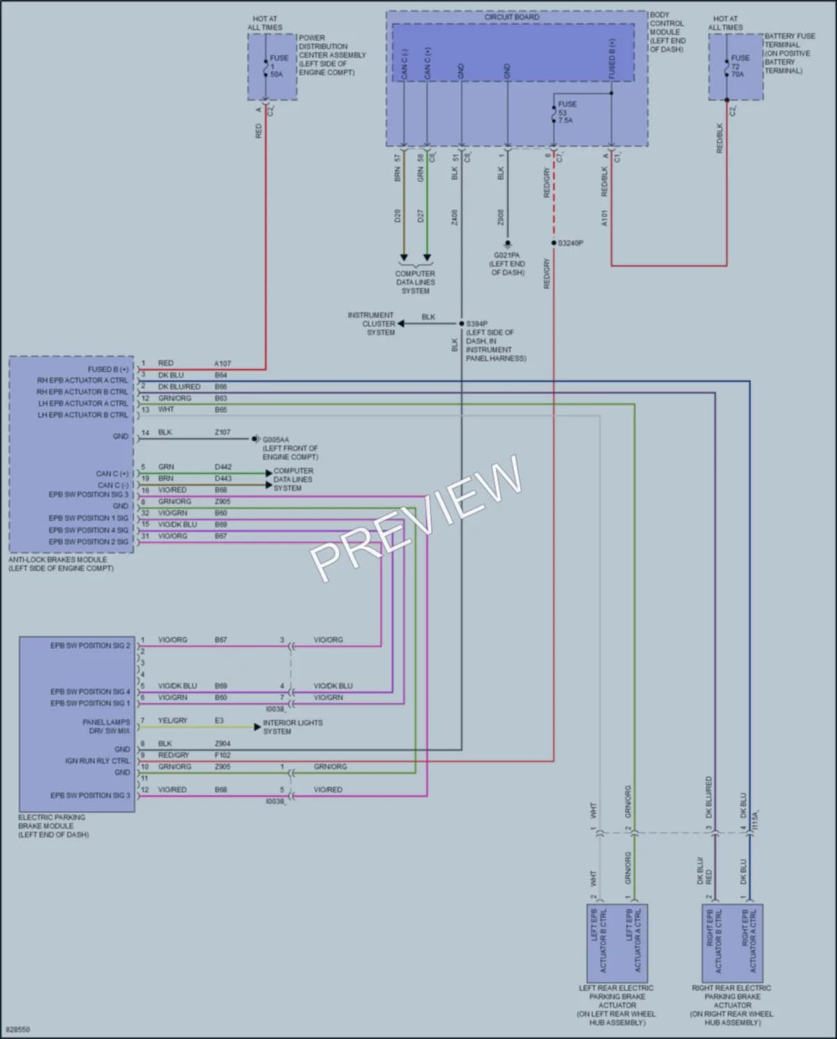 2024 Ram 3500ProMaster Shift Interlock wiring diagram preview