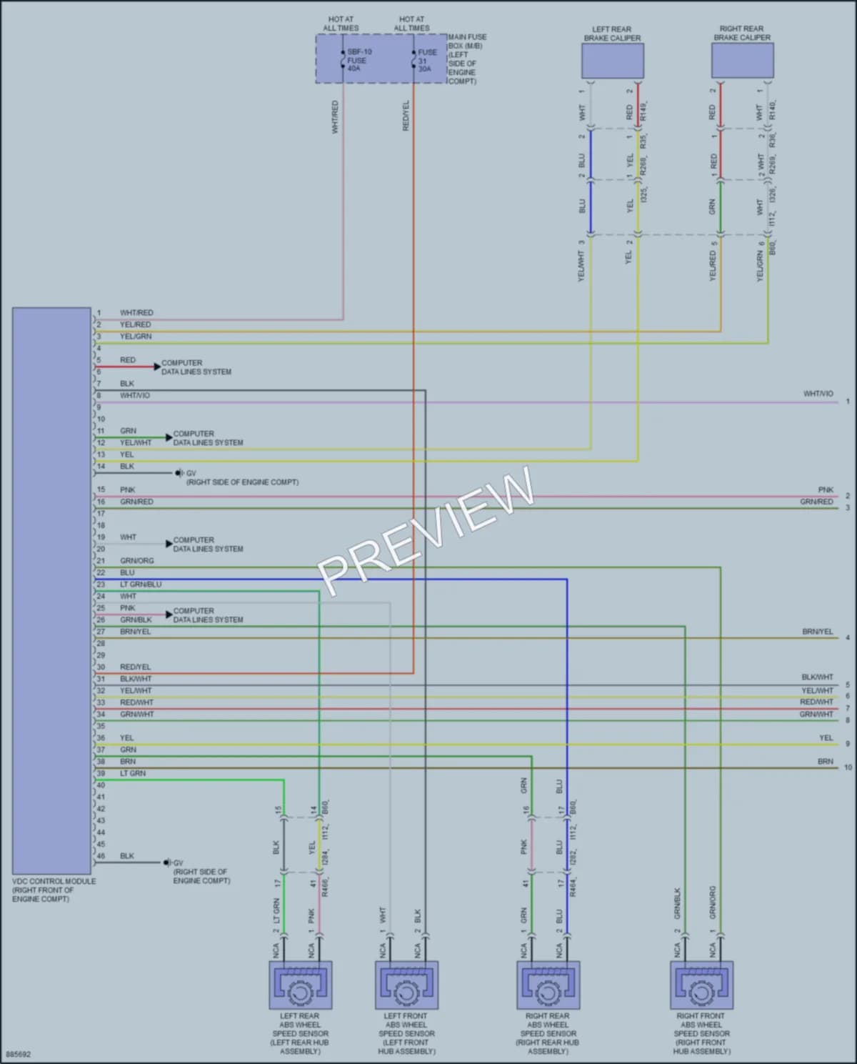 2024 Subaru Ascent Anti Lock Brakes Wiring Diagrams protected preview