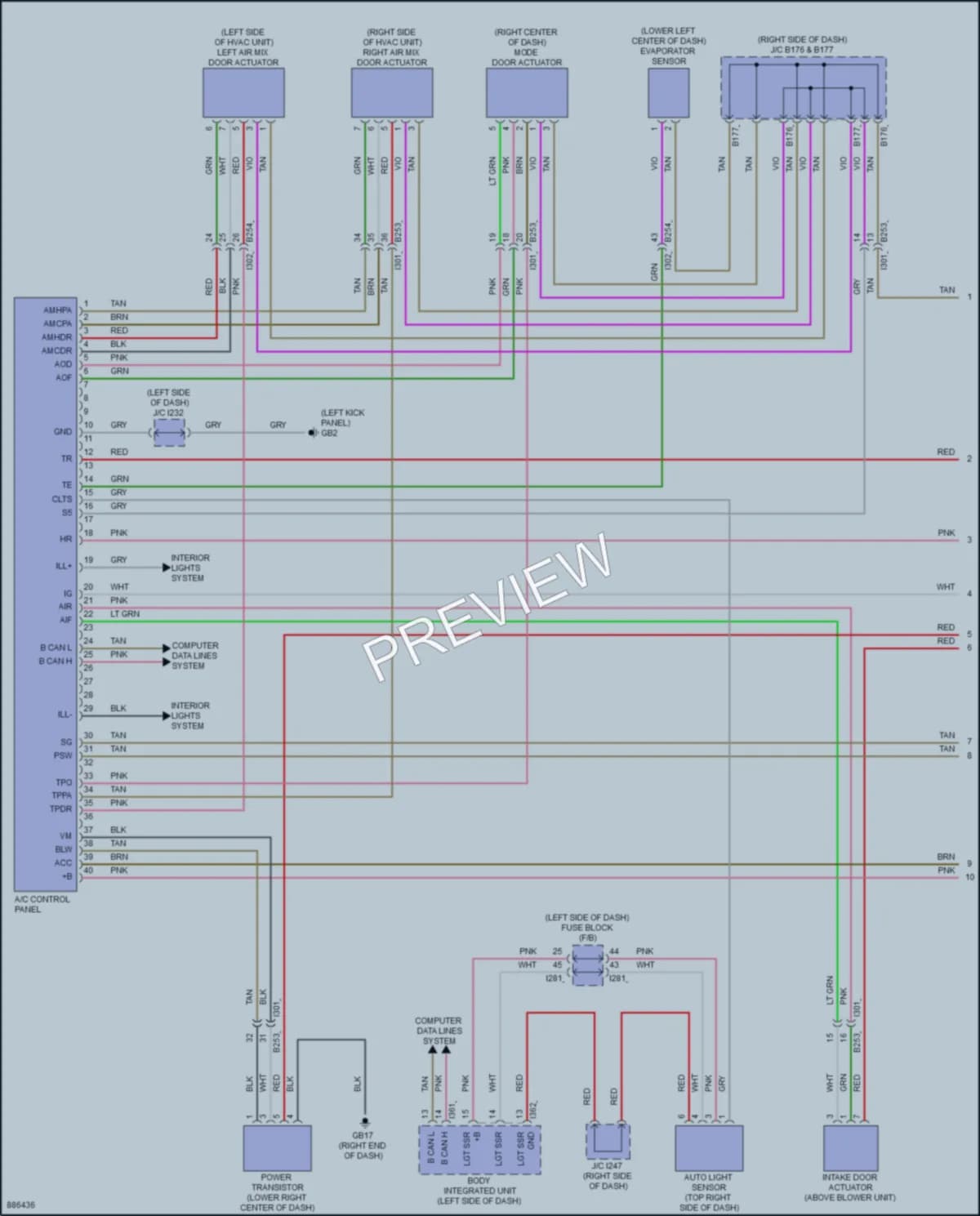 2024 Subaru BRZ Air Conditioning wiring diagram preview