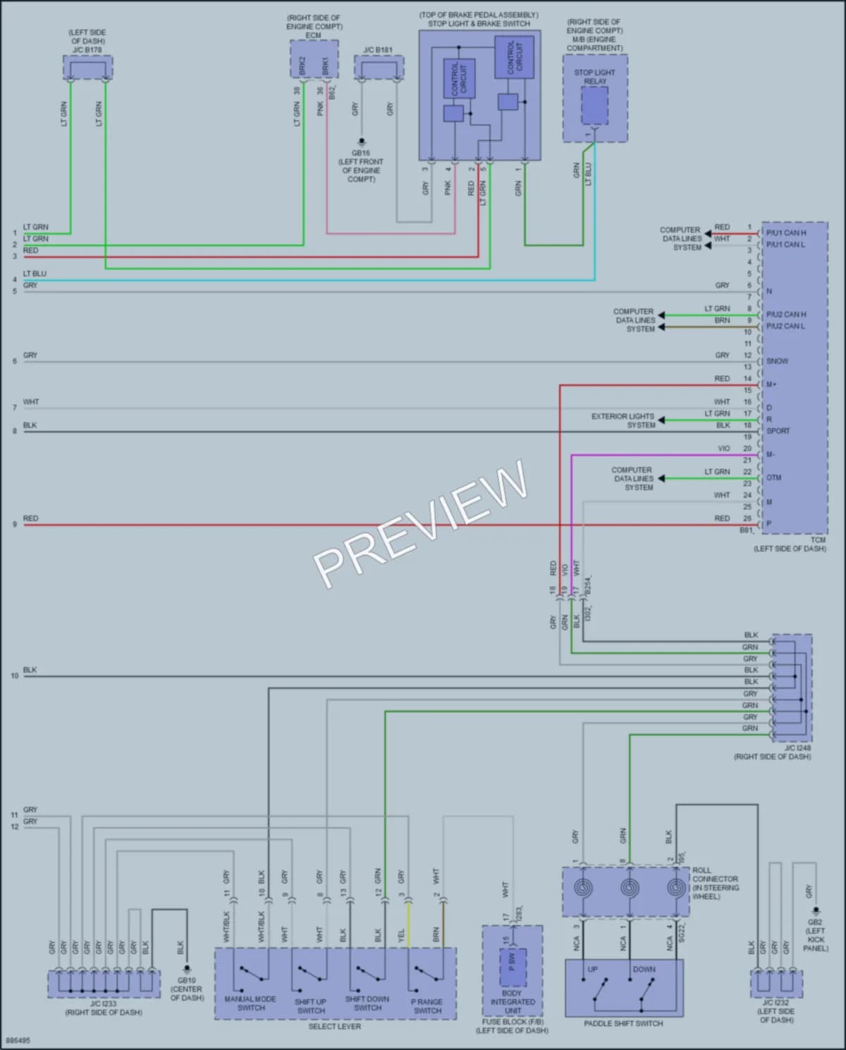 2024 Subaru BRZ Transmission wiring diagram preview