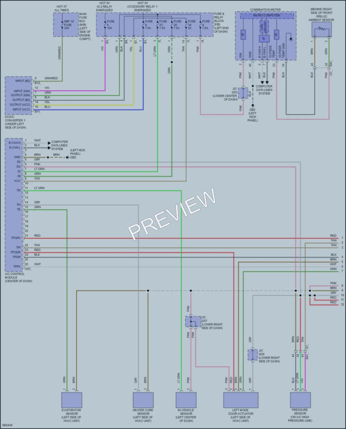 2024 Subaru Crosstrek Air Conditioning wiring diagram preview