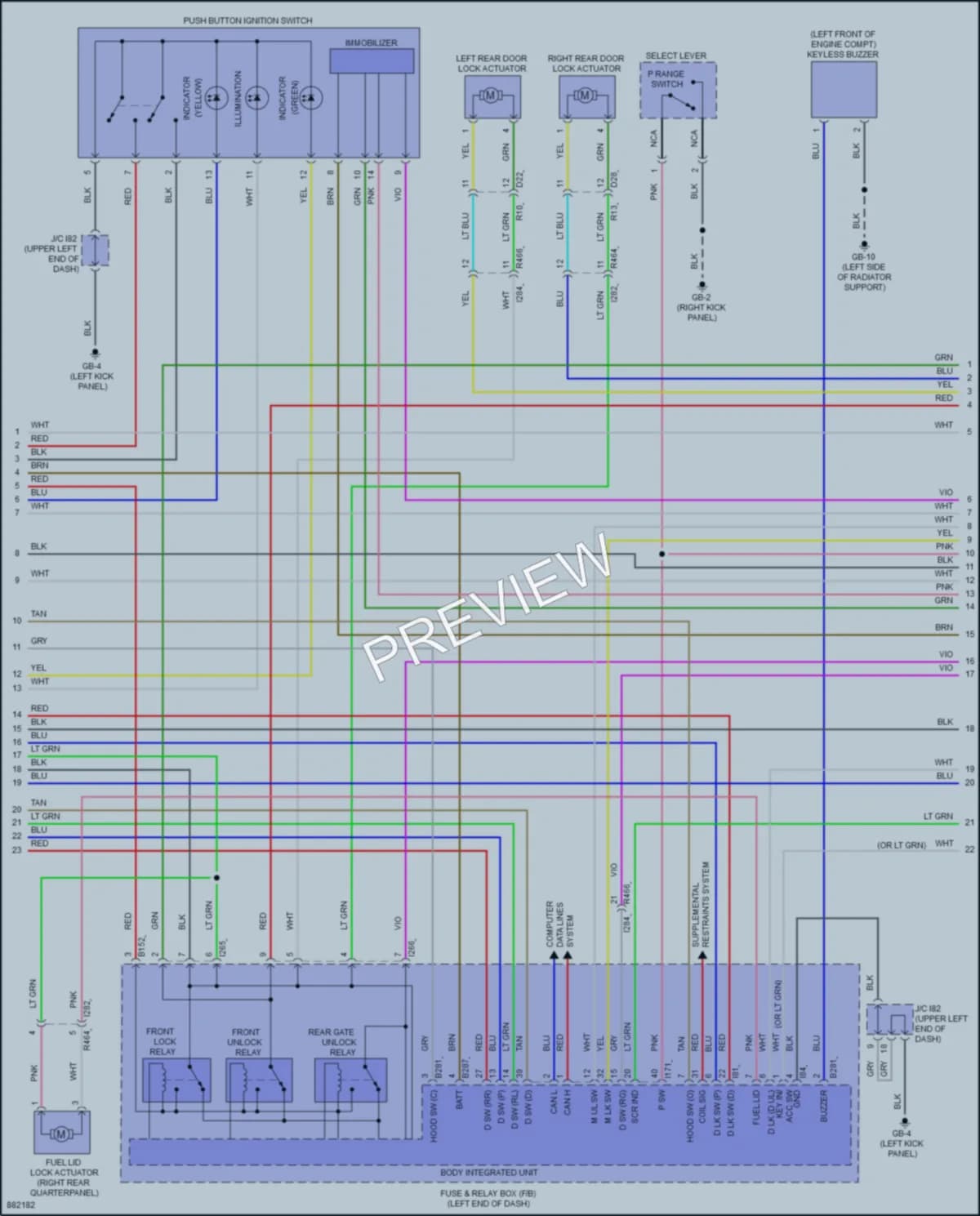 2024 Subaru Forester Anti Theft wiring diagram preview