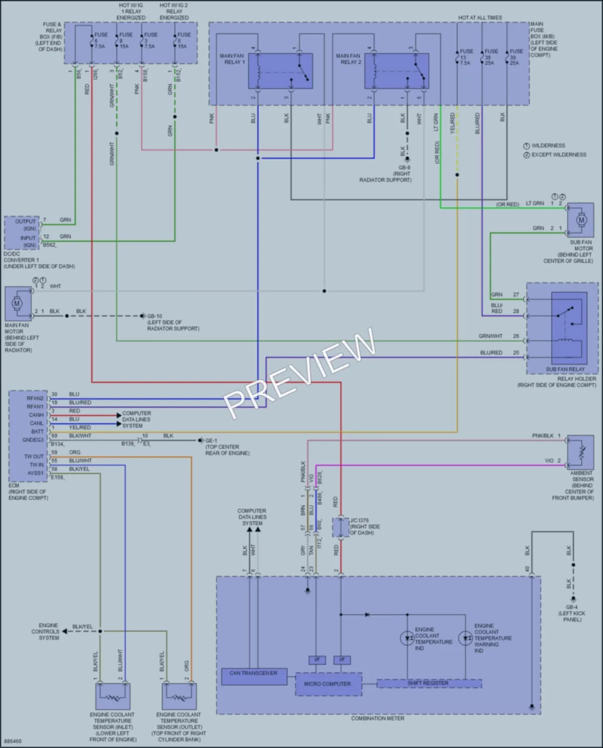 2024 Subaru Forester Cooling Fan wiring diagram preview