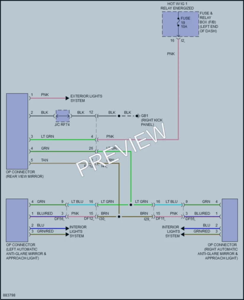 2024 Subaru Impreza Power Mirrors wiring diagram preview