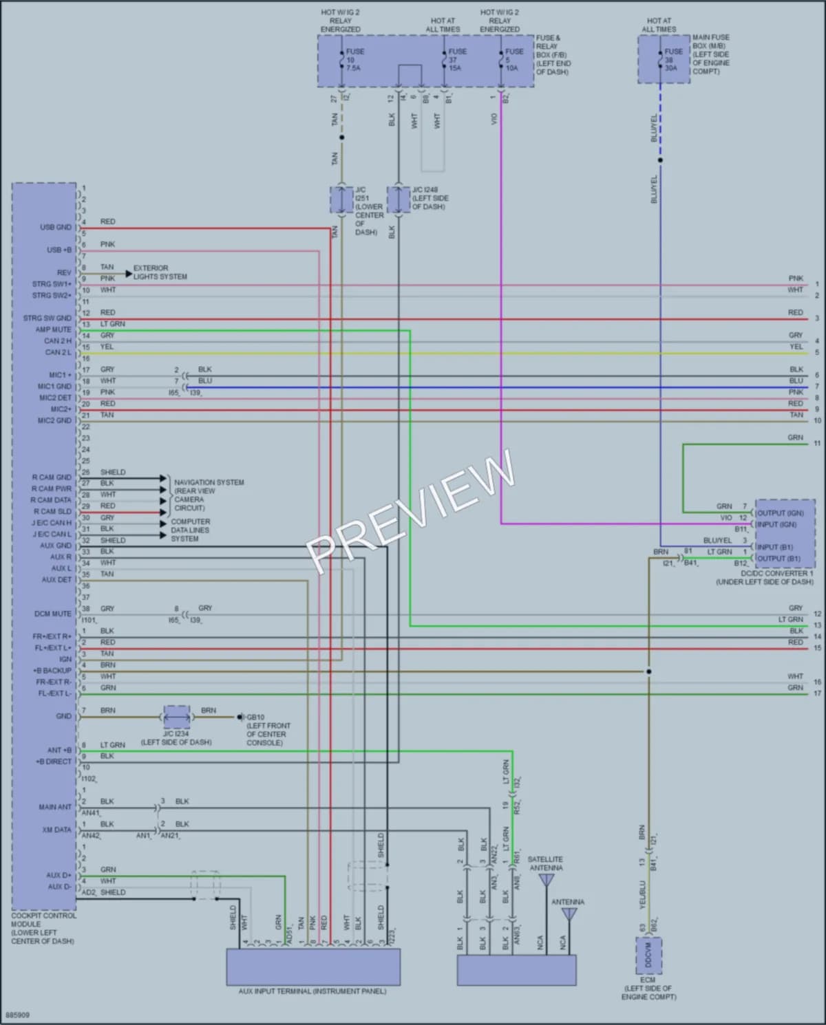 2024 Subaru Impreza Radio wiring diagram preview