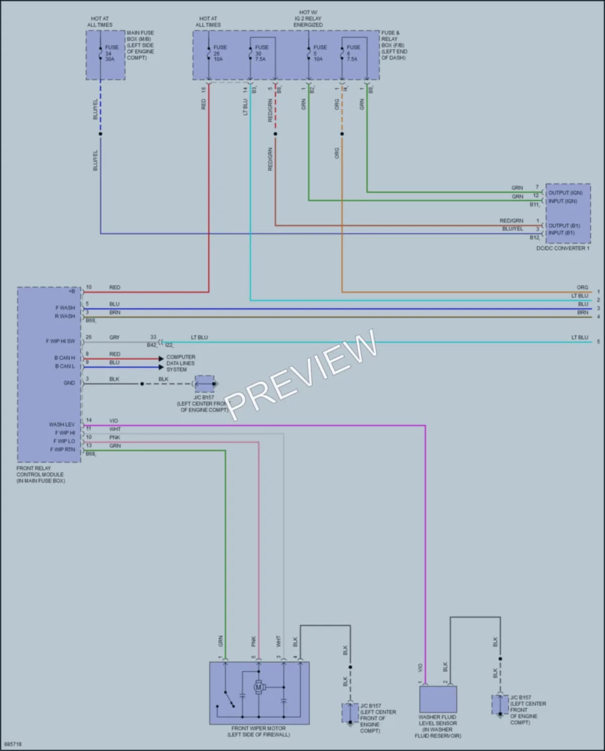 2024 Subaru Legacy Wiper Washer wiring diagram preview