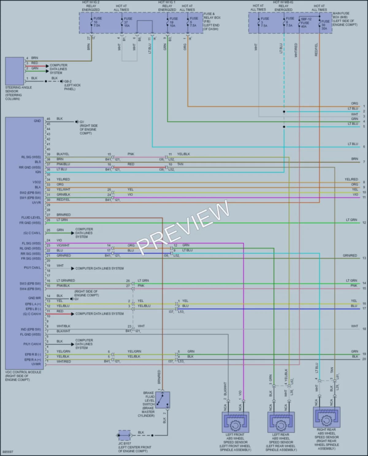 2024 Subaru Outback Anti Lock Brakes wiring diagram preview