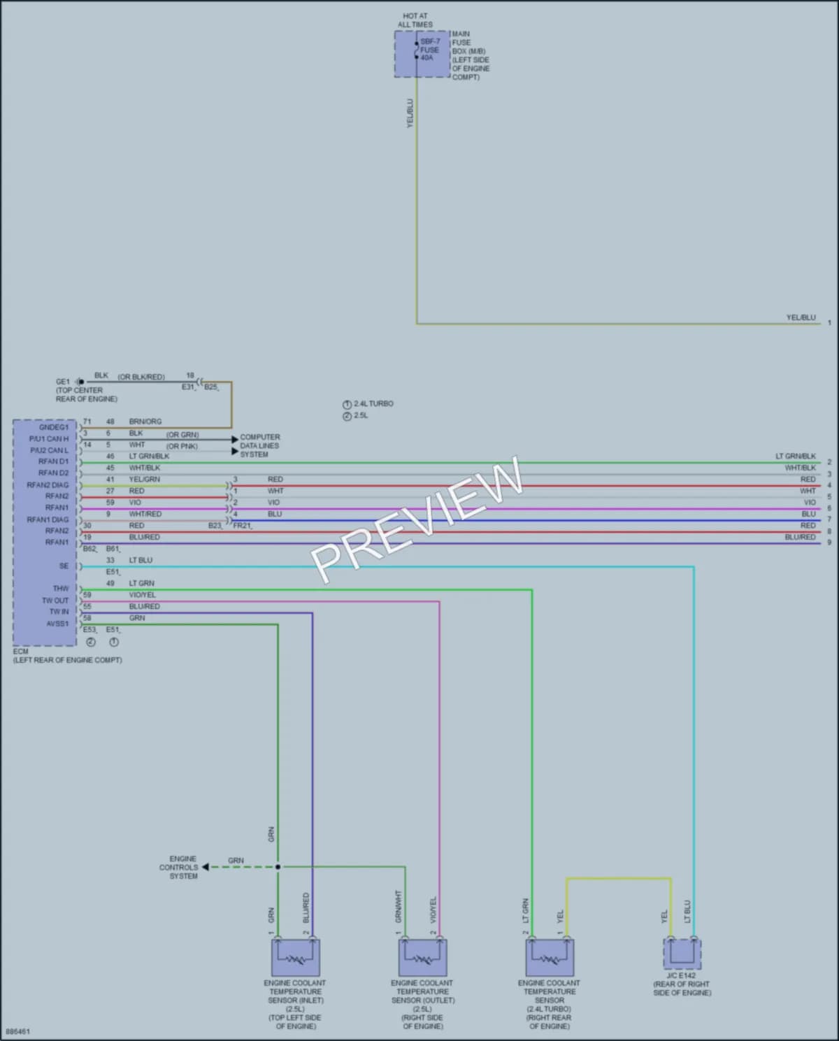 2024 Subaru Outback Cooling Fan wiring diagram preview