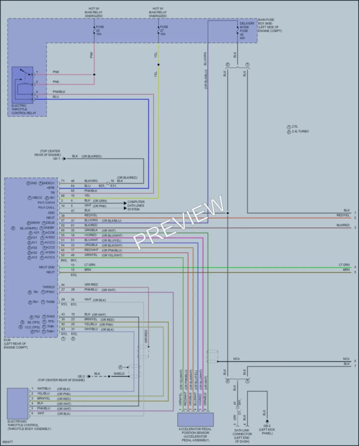 2024 Subaru Outback Cruise Control wiring diagram preview