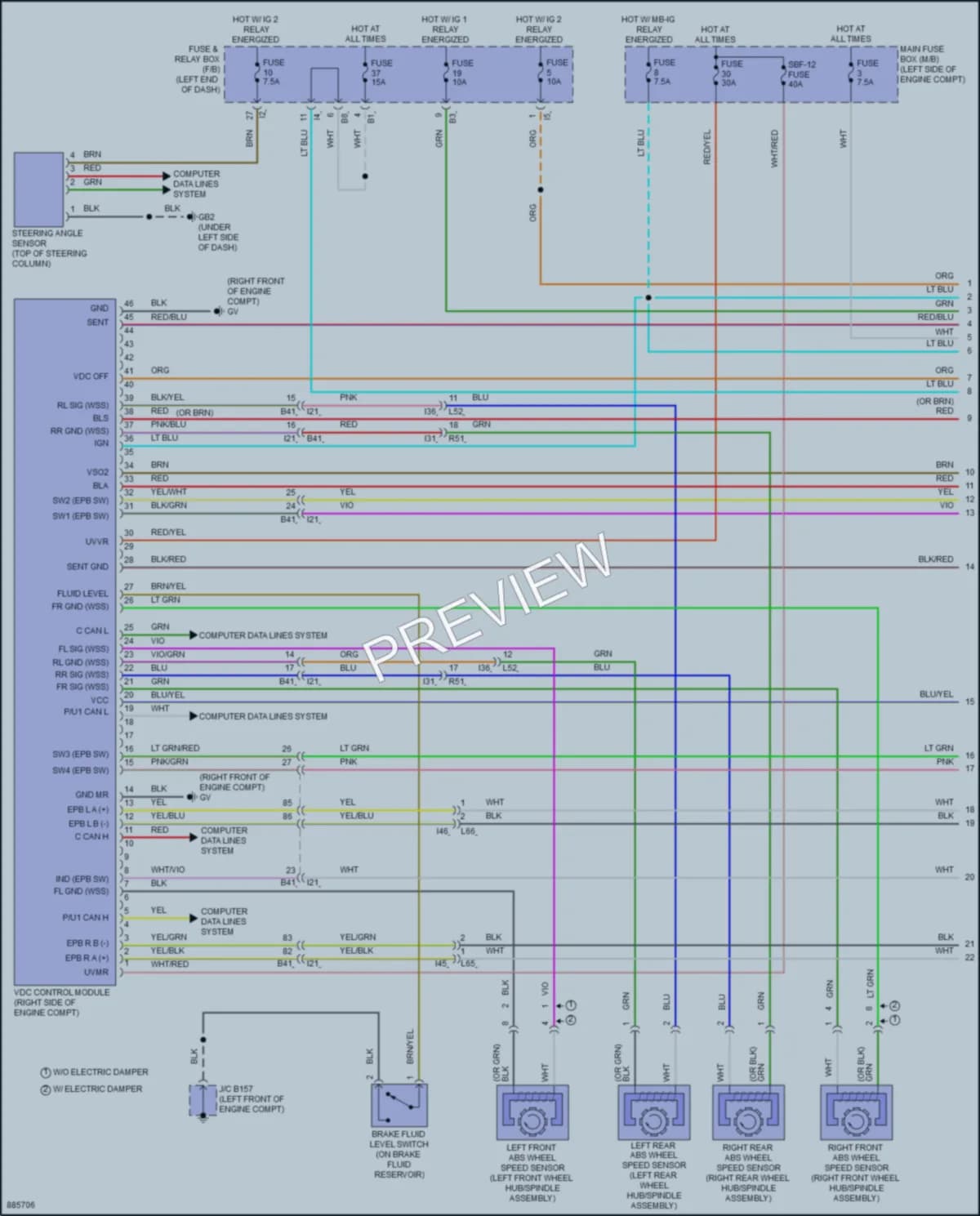 2024 Subaru WRX Anti Lock Brakes wiring diagram preview