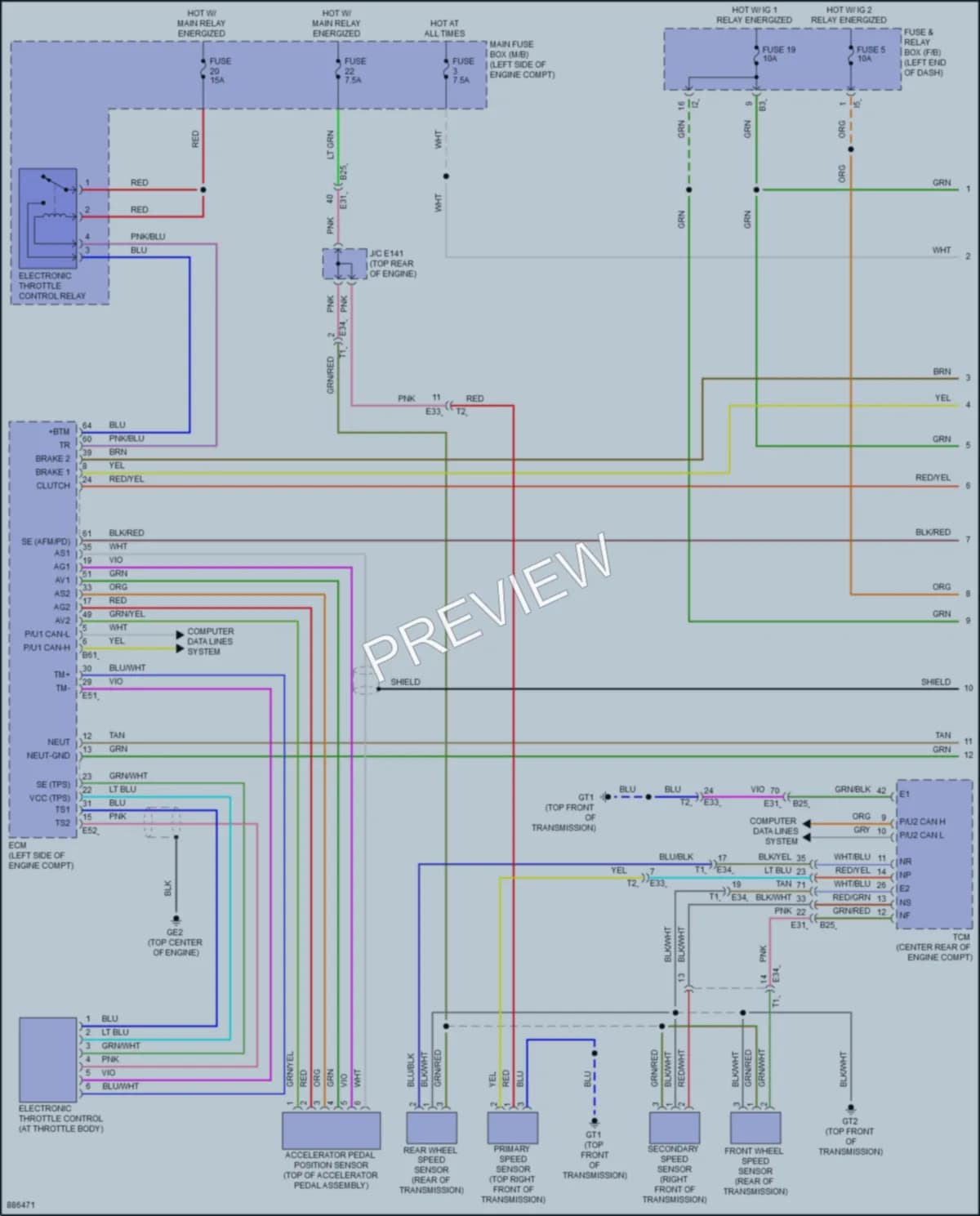 2024 Subaru WRX Cruise Control wiring diagram preview