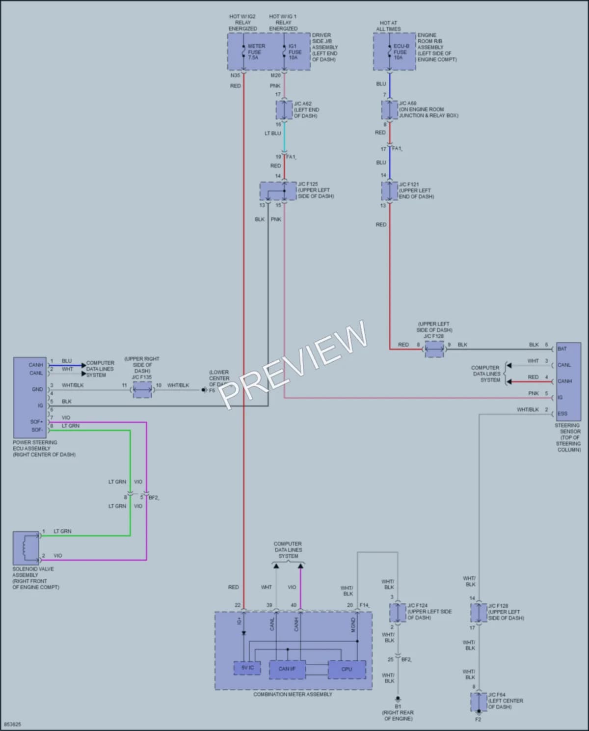 2024 Toyota 4Runner Electronic Power Steering wiring diagram preview