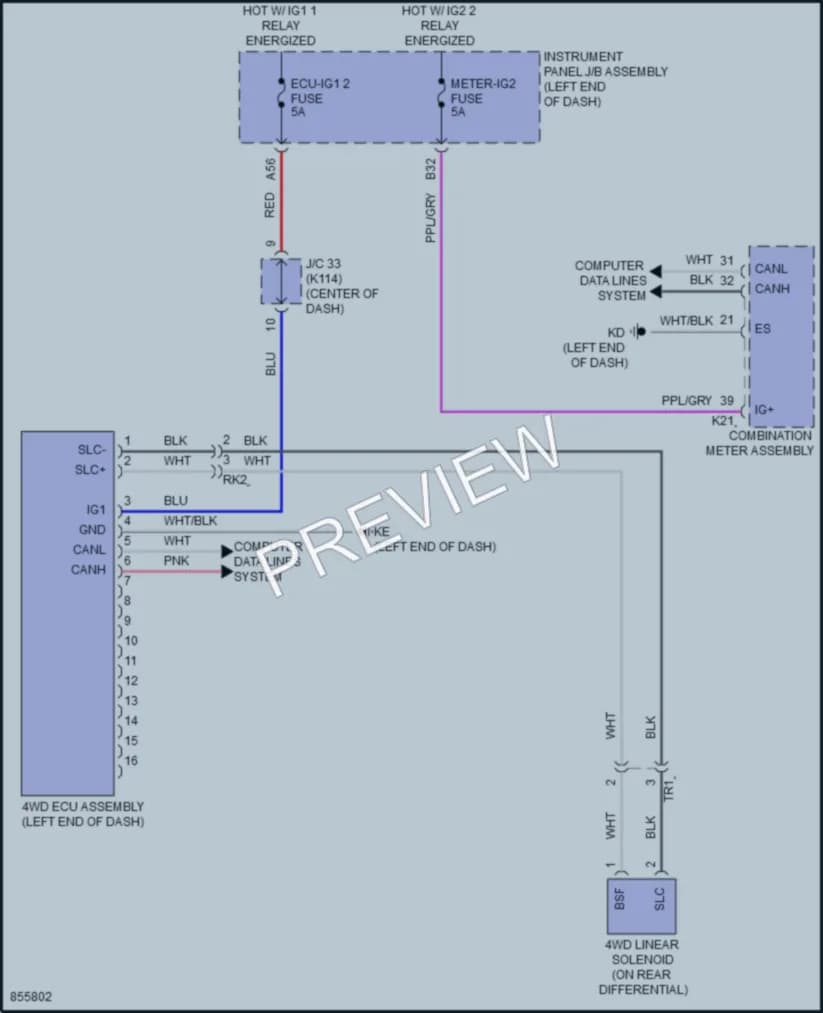 2024 Toyota Camry Transmission wiring diagram preview