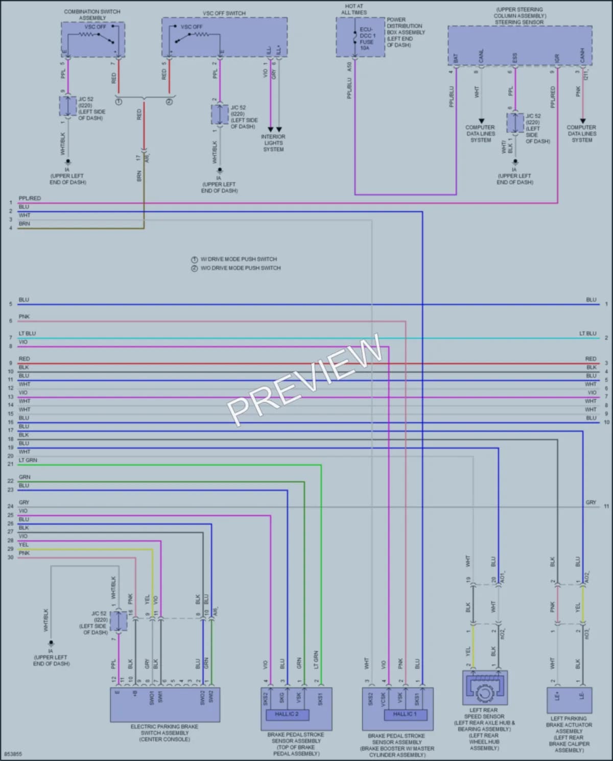 2024 Toyota Corolla Anti Lock Brakes wiring diagram preview