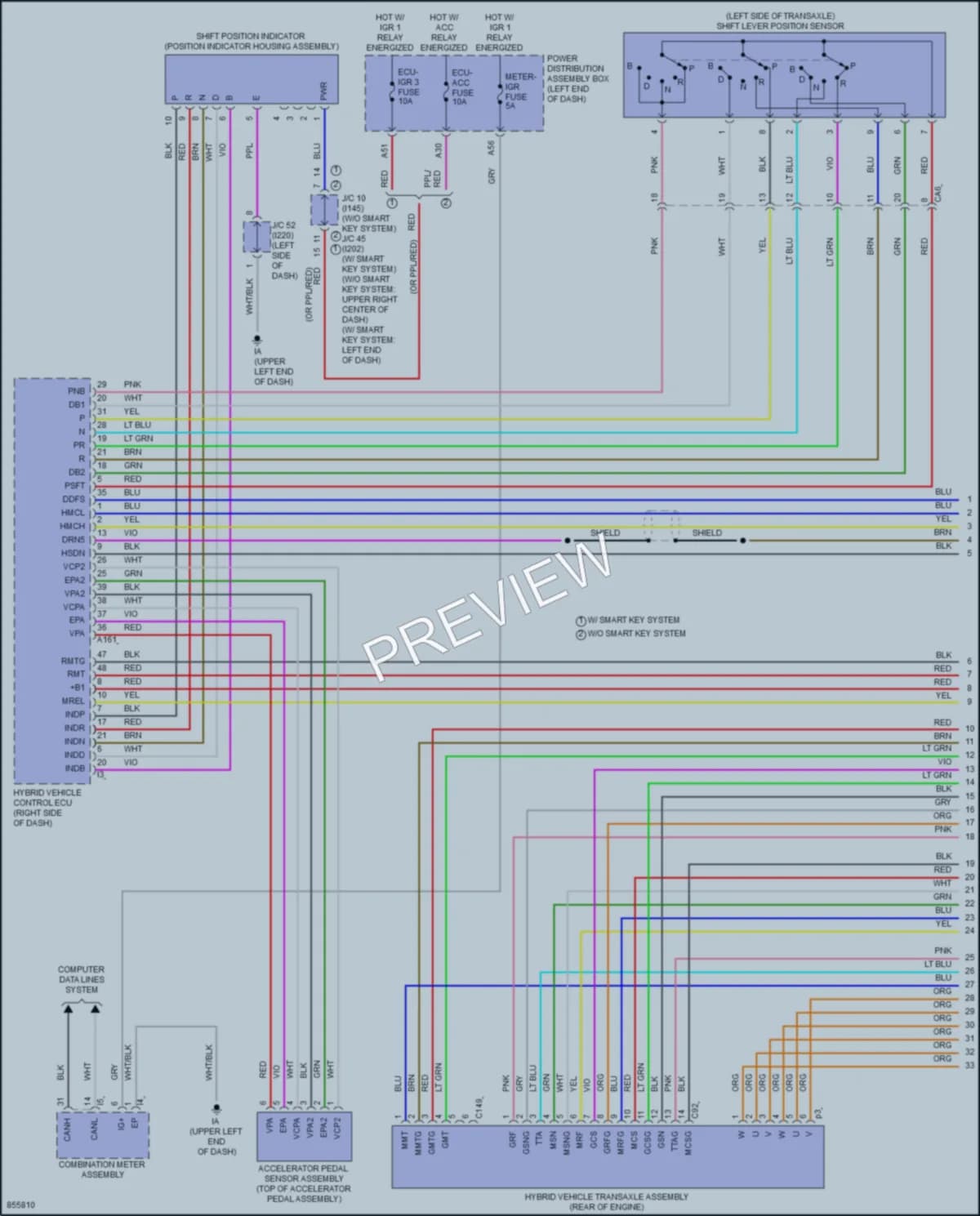 2024 Toyota Corolla Transmission wiring diagram preview